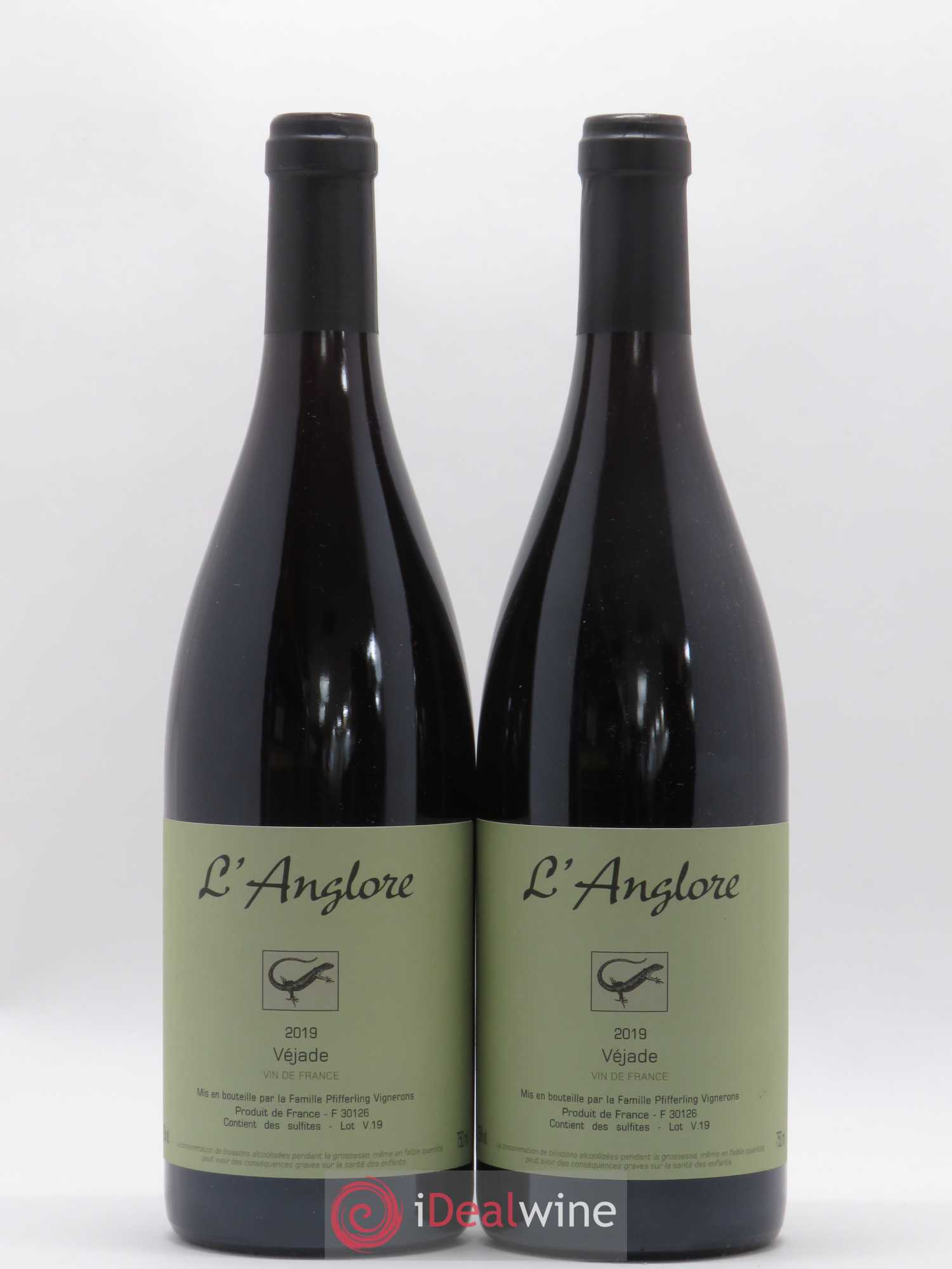 Vin de France Véjade L'Anglore 2019 - Lot de 2 bouteilles - 0