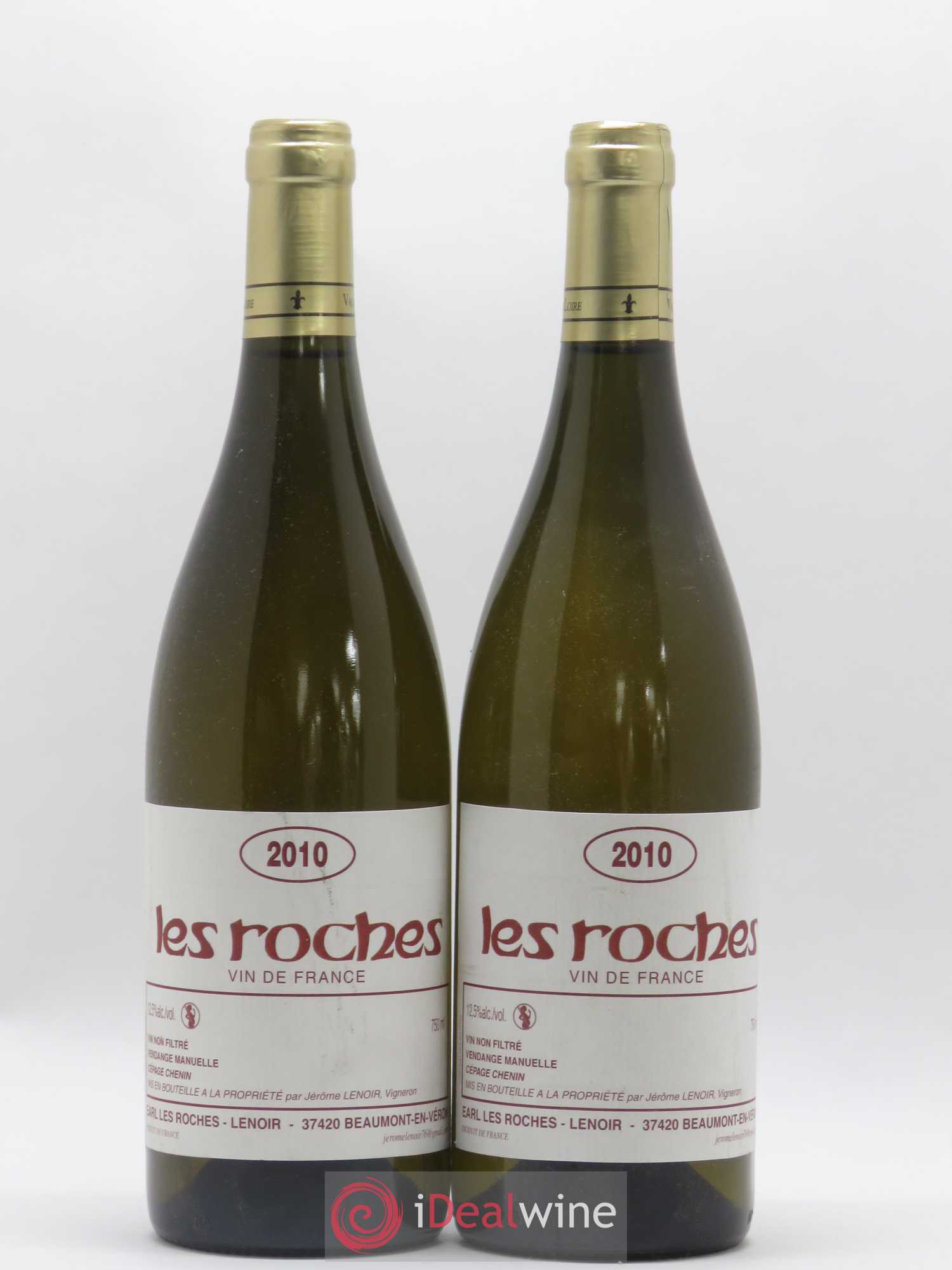 Vin de France Les Roches Lenoir 2010 - Lot de 2 bouteilles - 0