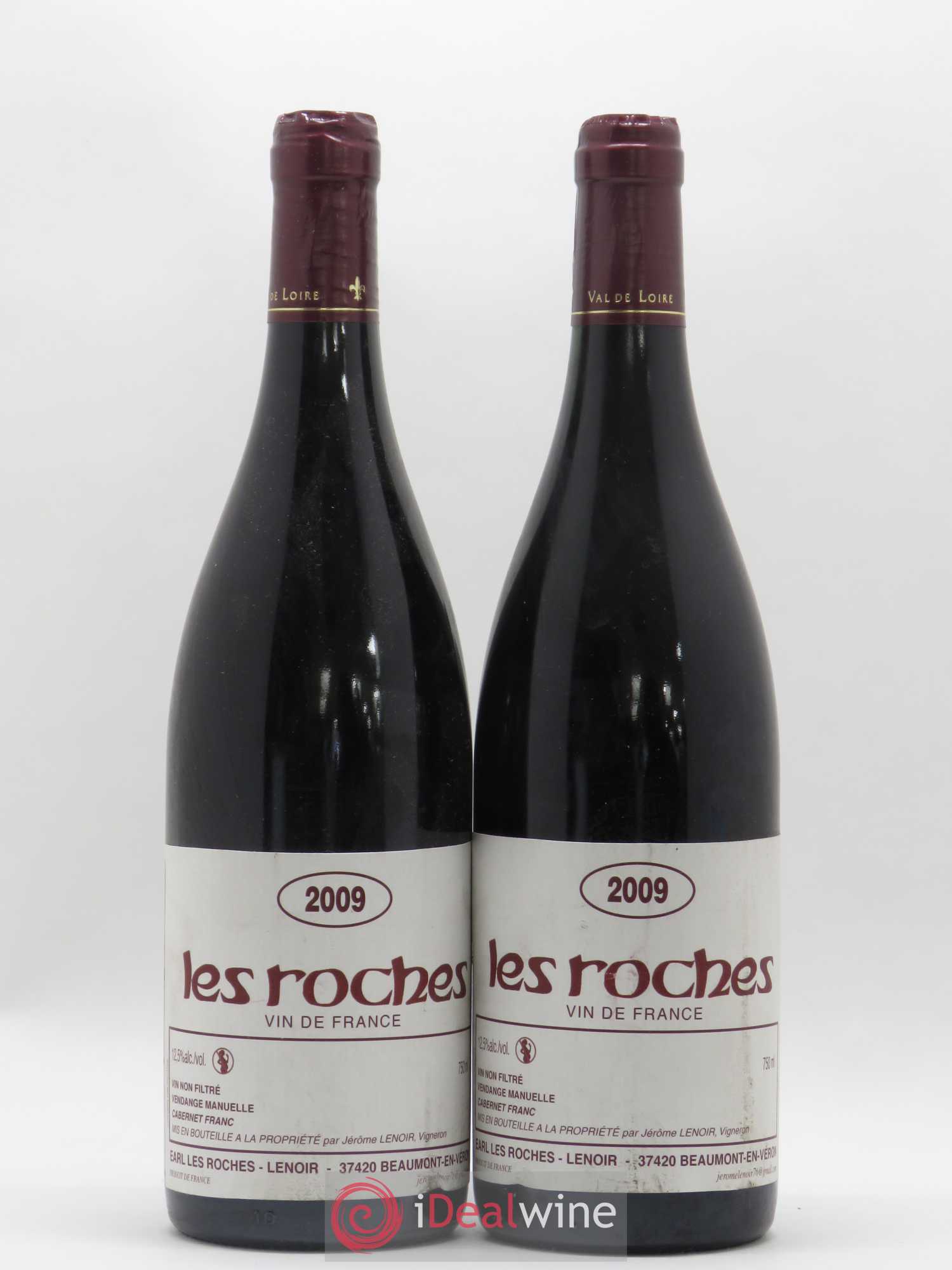 Vin de France Les Roches Lenoir (Domaine) 2009 - Lot de 2 bouteilles - 0