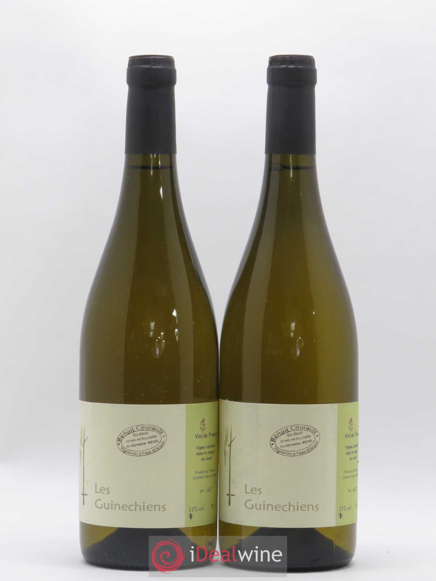 Vin de France Les Guinechiens Benoit Courault 2017 - Lot de 2 bouteilles - 0