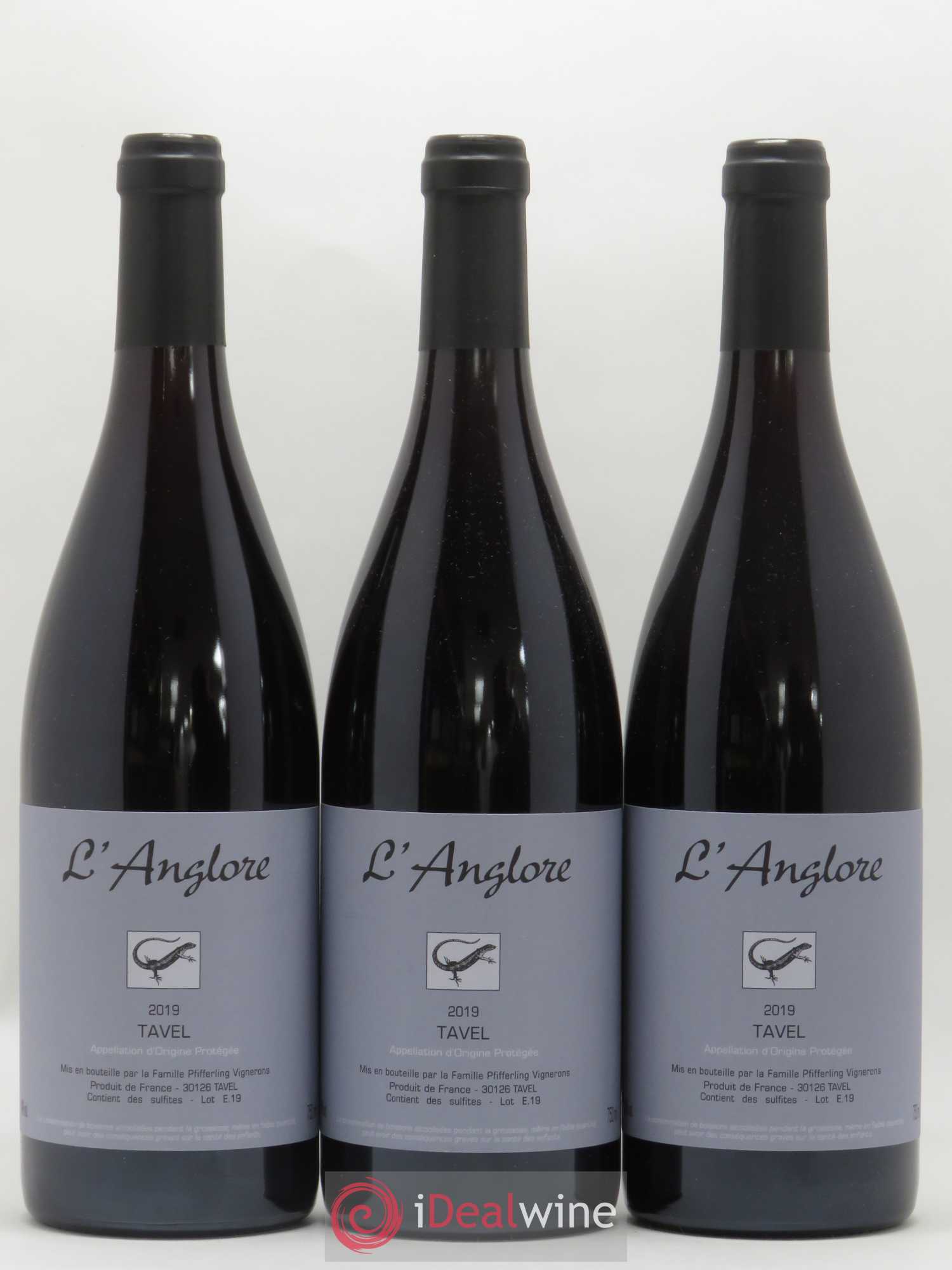 Tavel L'Anglore 2019 - Posten von 3 Flaschen - 0
