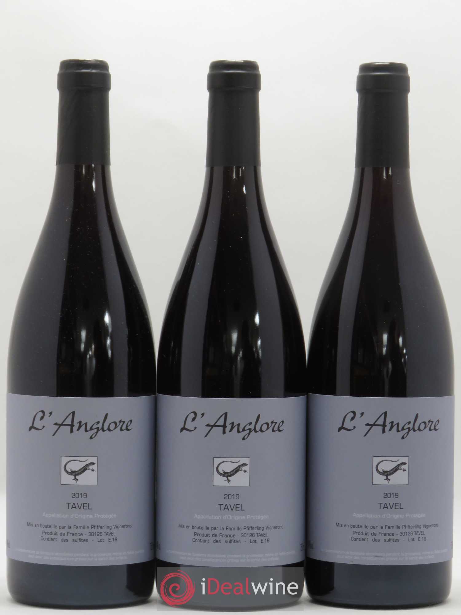 Tavel L'Anglore 2019 - Posten von 3 Flaschen - 0