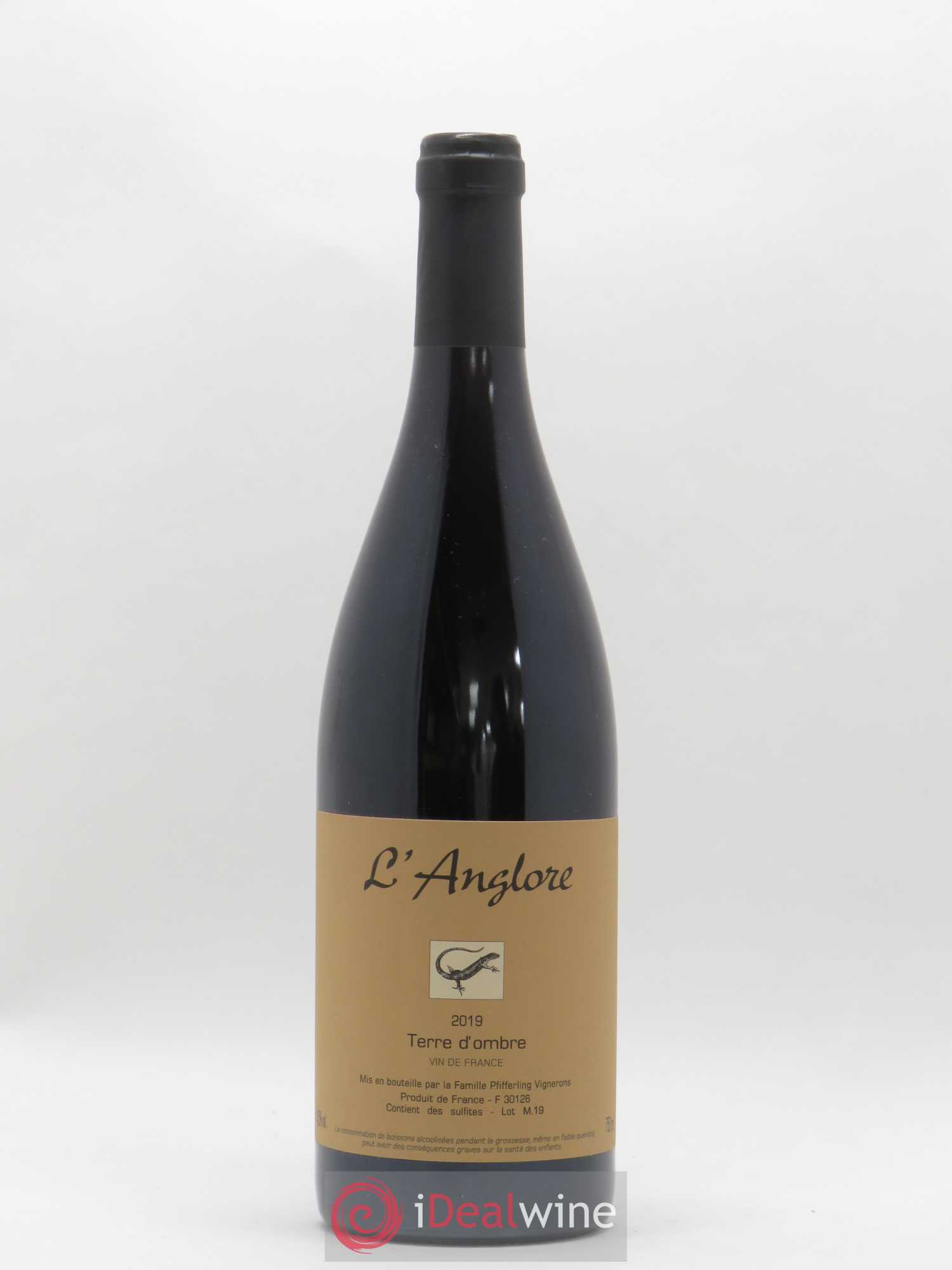 Vin de France Terre d'Ombre L'Anglore 2019 - Lot de 1 bouteille - 0