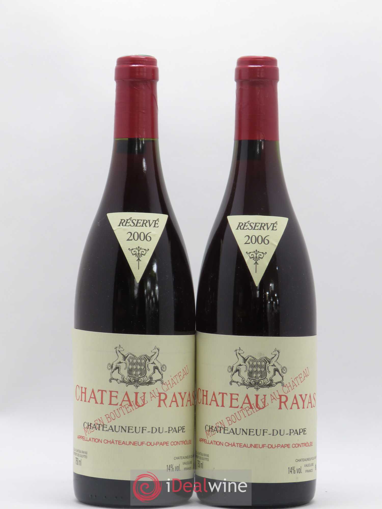Châteauneuf-du-Pape Château Rayas Emmanuel Reynaud 2006 - Lot de 2 bouteilles - 0