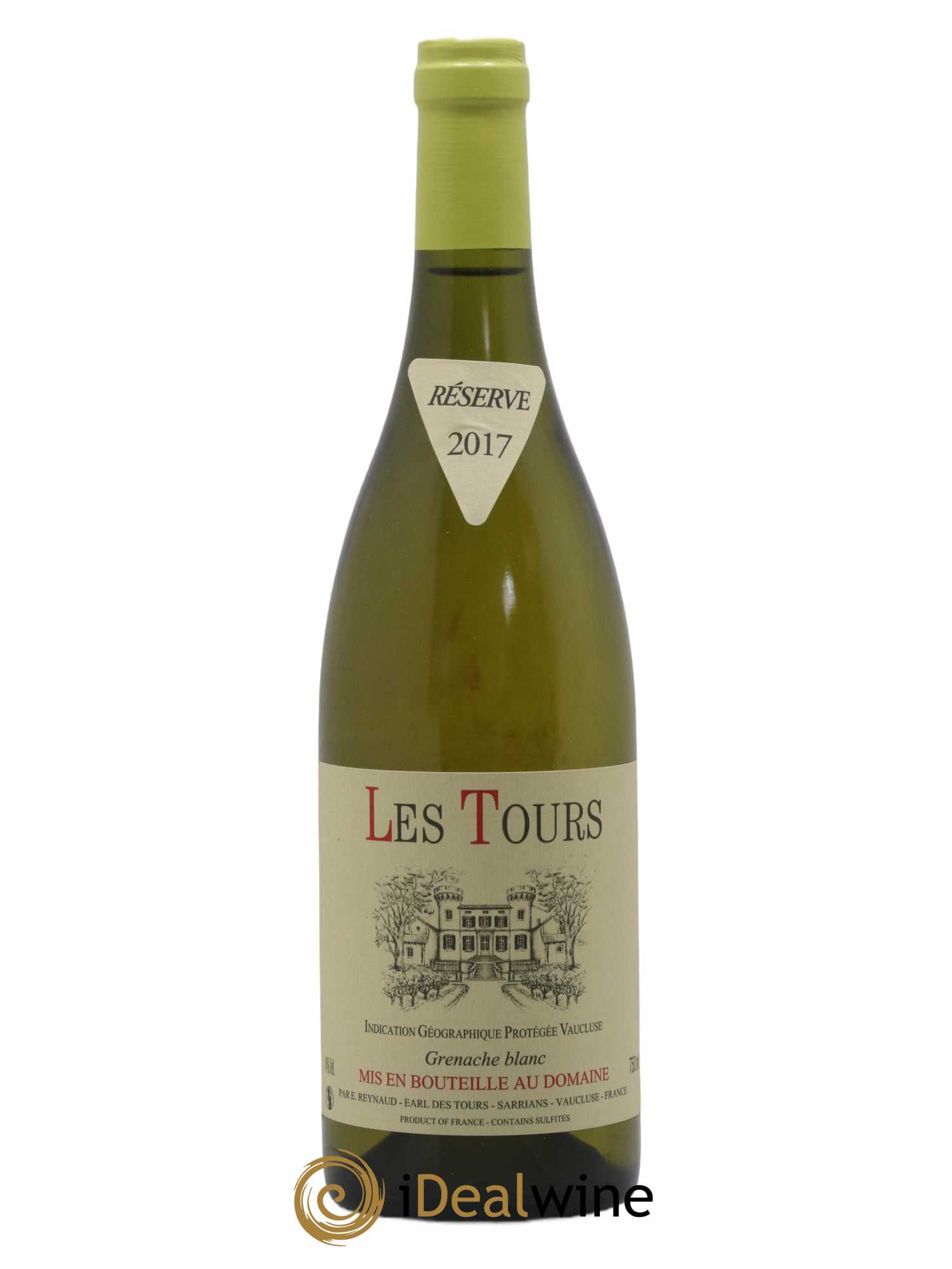 Vaucluse (Vin de Pays de Vaucluse) Les Tours Grenache Blanc Emmanuel Reynaud 2017 - Lot de 1 bouteille - 0