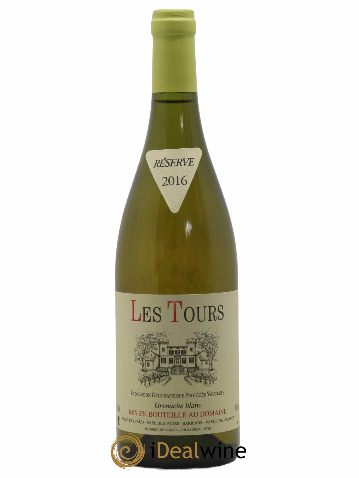 Vaucluse (Vin de Pays de Vaucluse) Les Tours Grenache Blanc Emmanuel Reynaud 2016 - Lot de 1 bouteille - 0