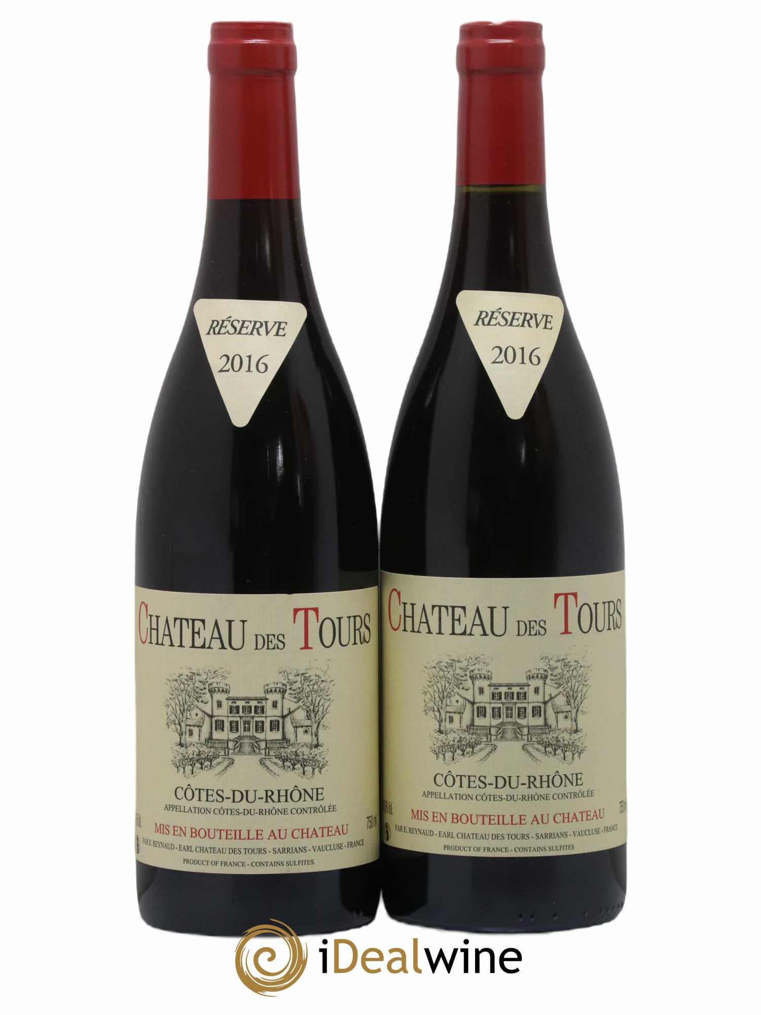Côtes-du-Rhône Château des Tours Emmanuel Reynaud 2016 - Lot de 2 bouteilles - 0