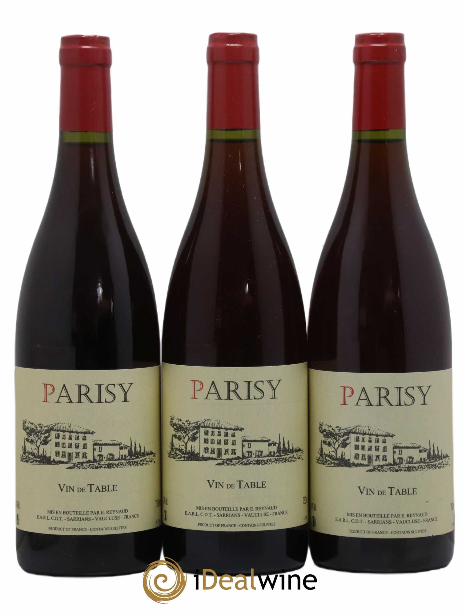 Vin de Table Parisy Emmanuel Reynaud - Lot de 3 bouteilles - 0