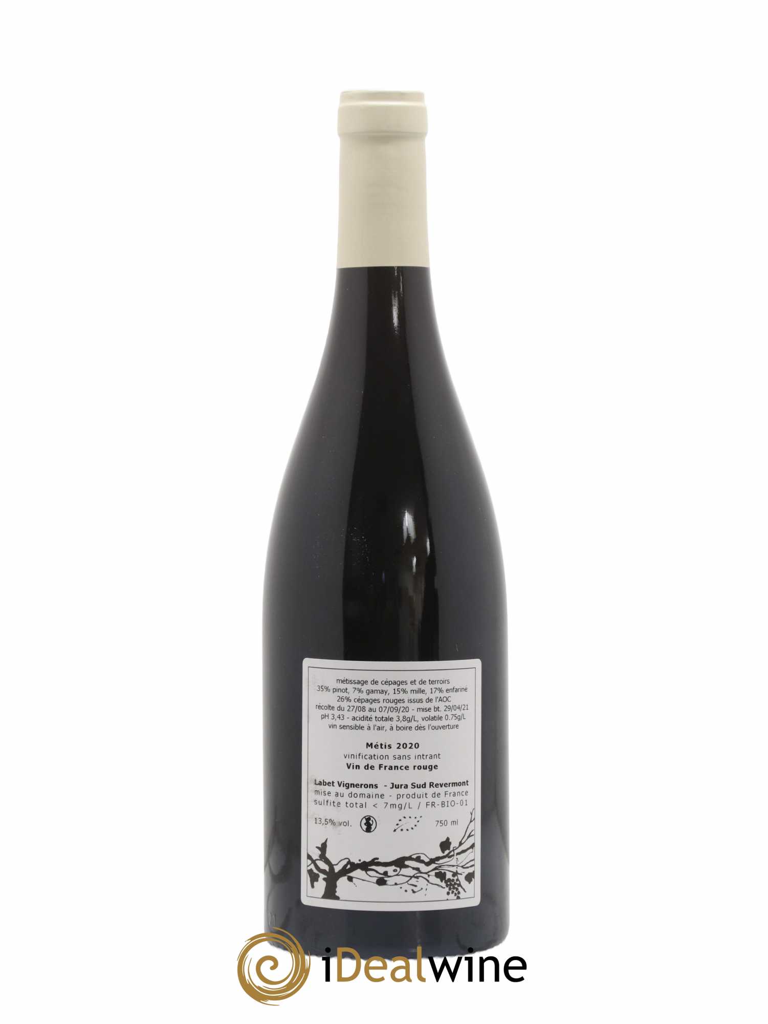 Vin de France Métis Romain - Julien  - Charline Labet 2020 - Lot de 1 bouteille - 1