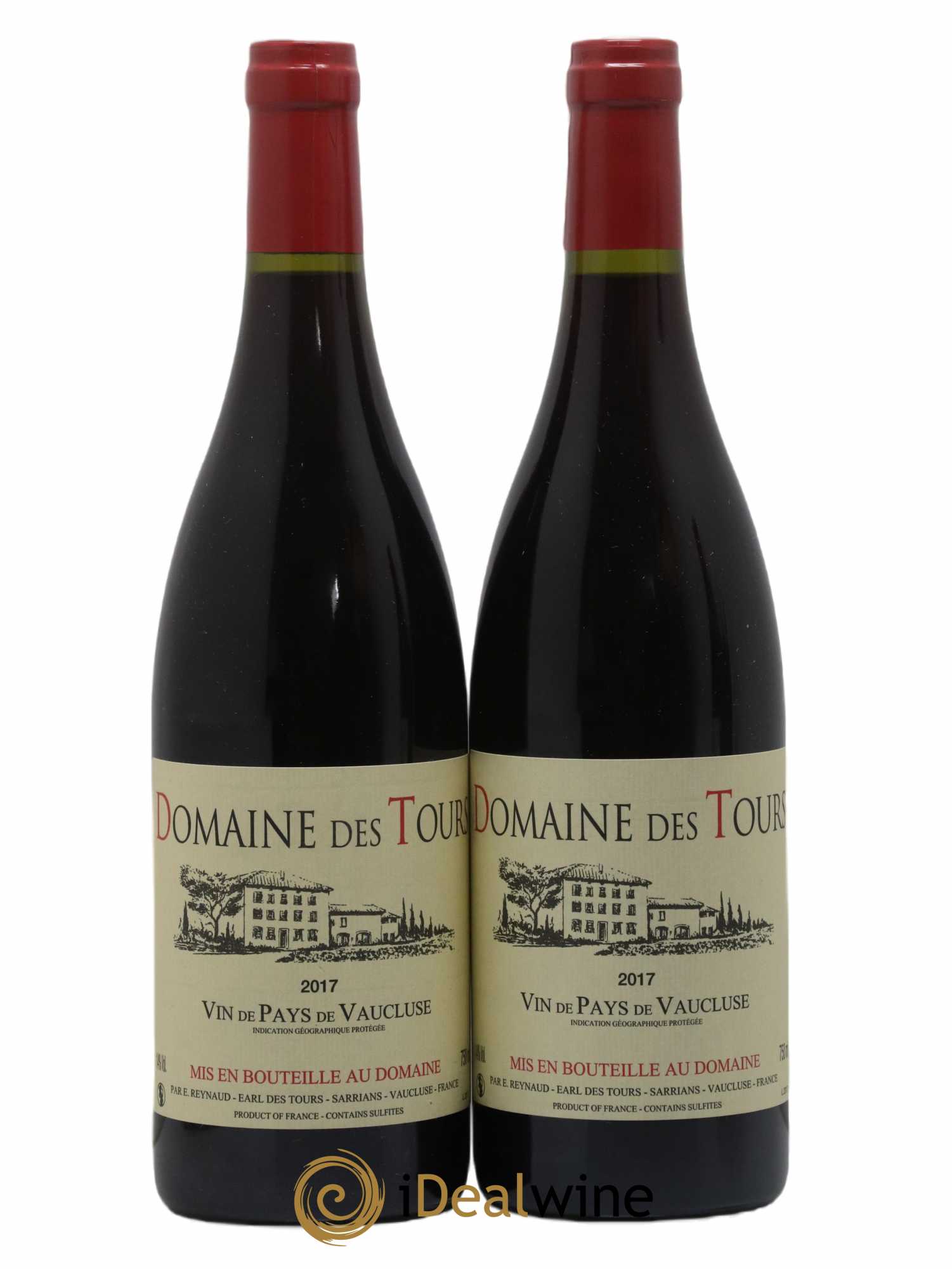 Vaucluse (Vin de Pays de Vaucluse) Domaine des Tours Emmanuel Reynaud 2017 - Lot of 2 bottles - 0