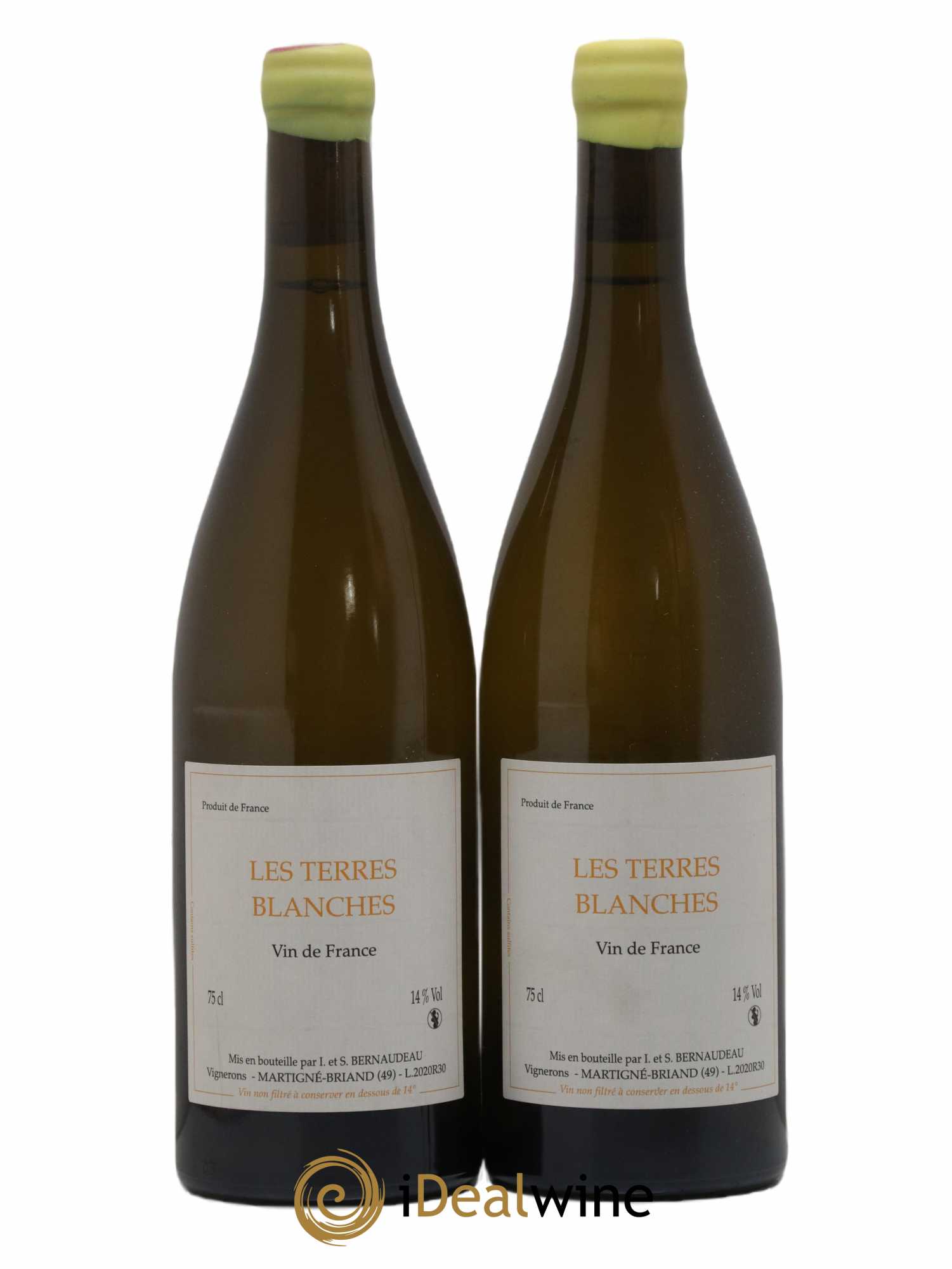 Vin de France Les Terres Blanches Stéphane Bernaudeau 2020 - Lot de 2 bouteilles - 0