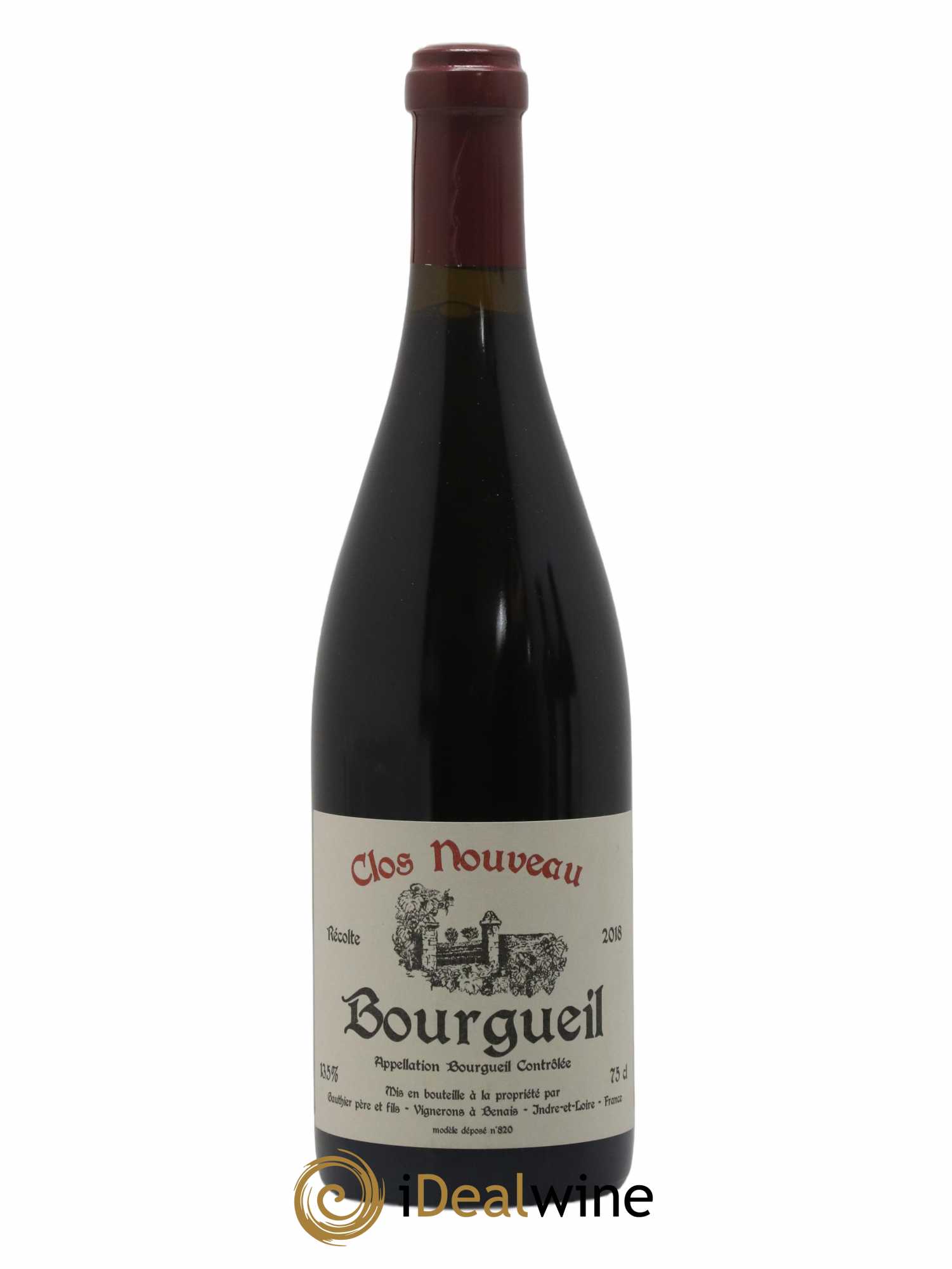 Bourgueil Clos Nouveau Domaine du Bel Air 2018 - Lot de 1 bouteille - 0