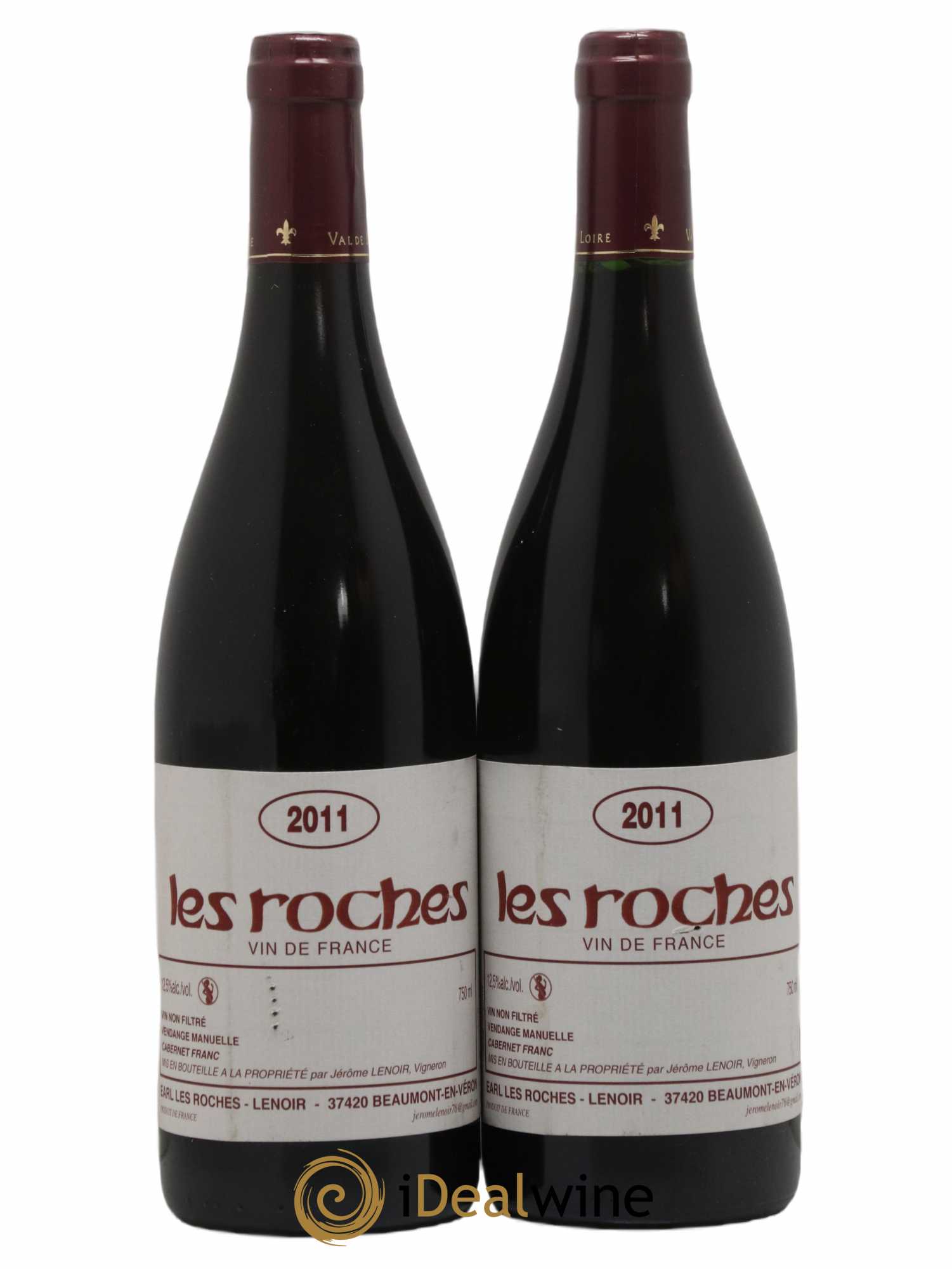 Vin de France Les Roches Lenoir (Domaine) 2011 - Lot de 2 bouteilles - 0