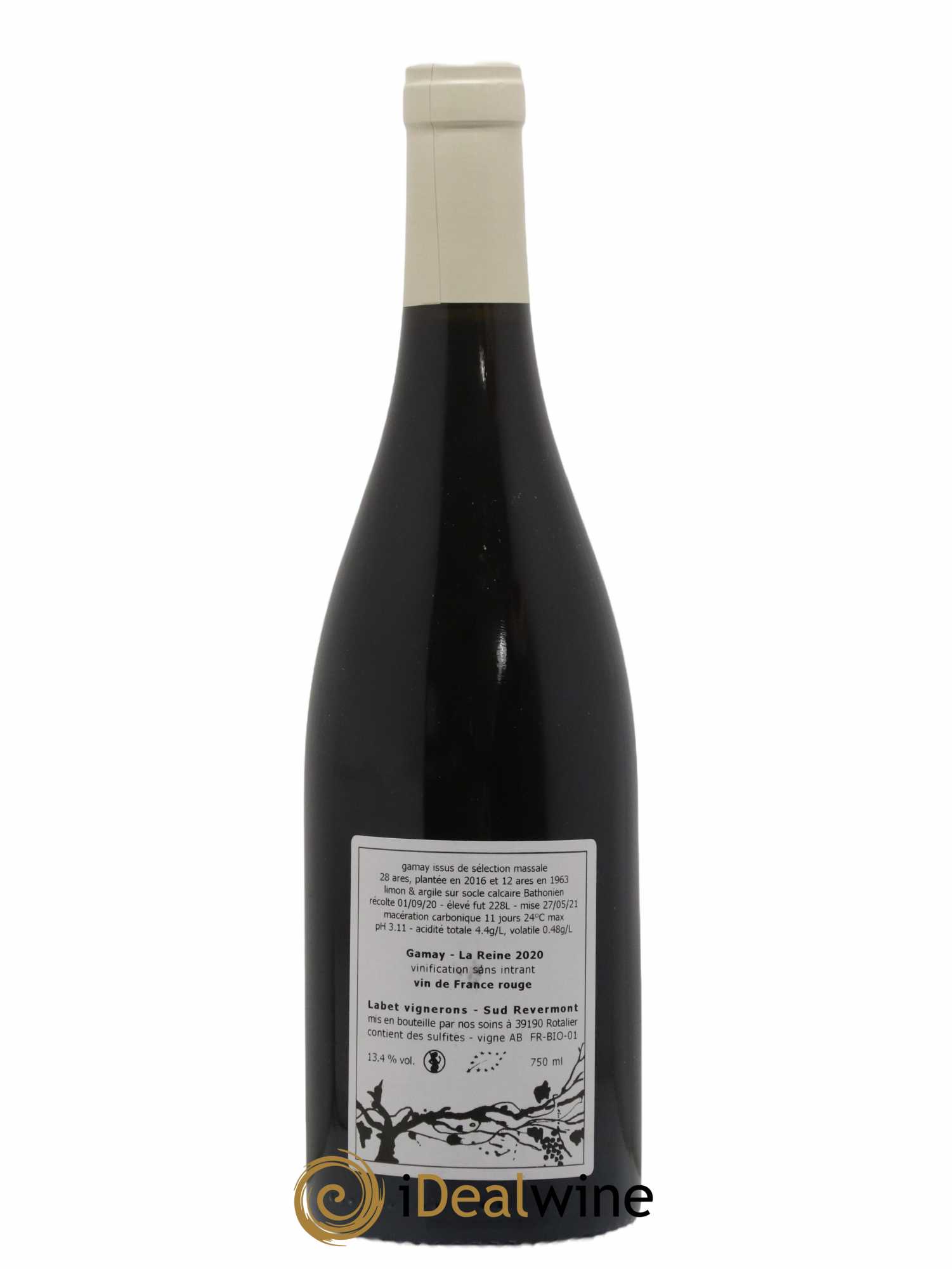 Vin de France Gamay La Reine Labet (Domaine) 2020 - Lot de 1 bouteille - 1