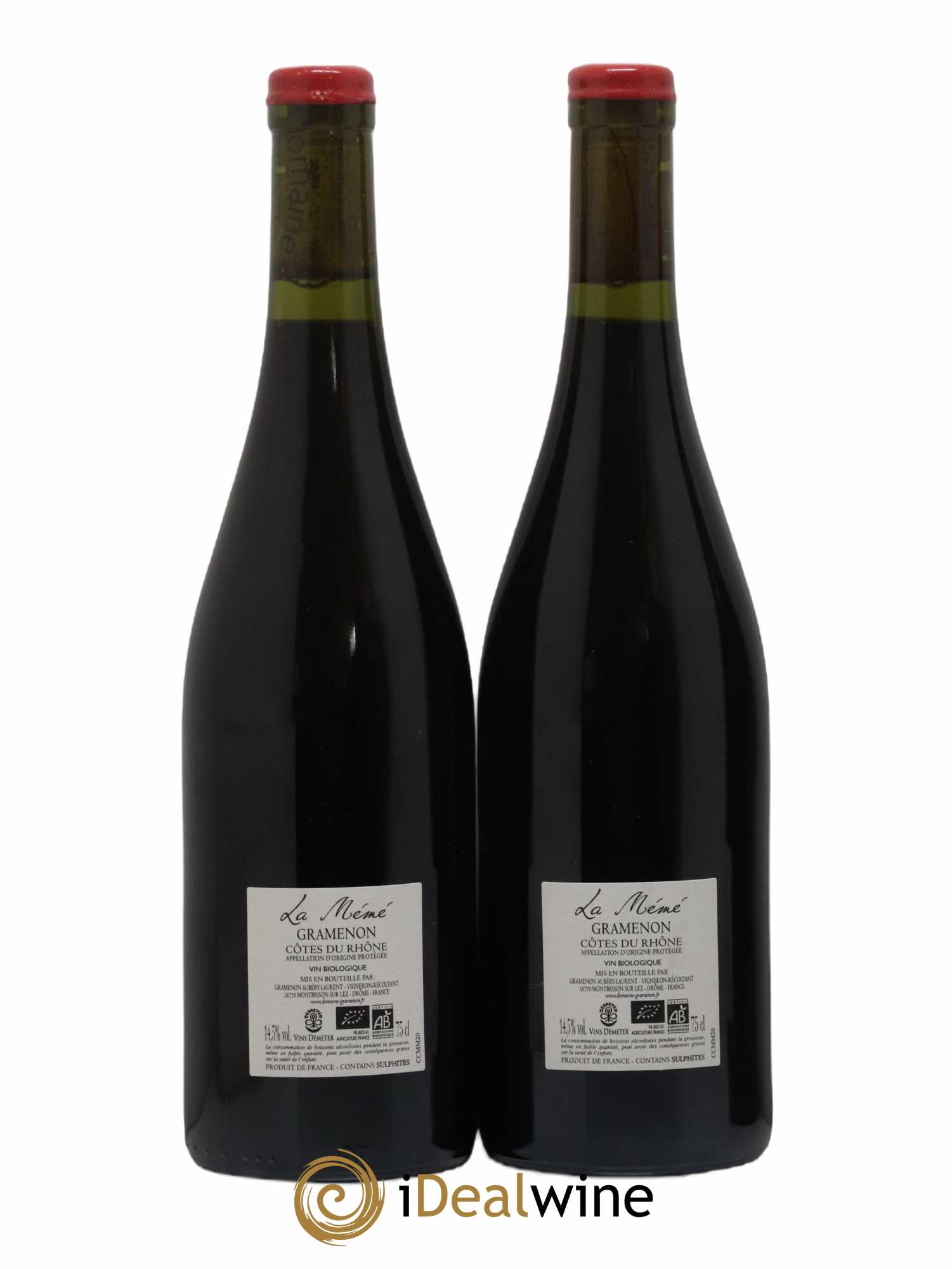 Côtes-du-Rhône La Mémé Ceps Centenaires Gramenon (Domaine) 2020 - Lot de 2 bouteilles - 1
