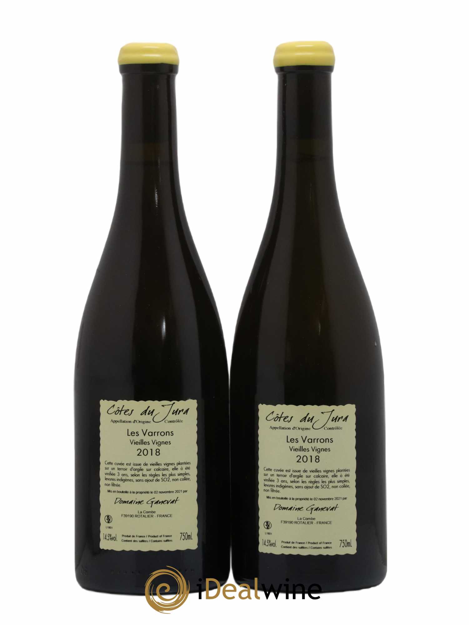 Côtes du Jura Les Varrons Vieilles Vignes Jean-François Ganevat (Domaine) 2018 - Lot de 2 bouteilles - 1
