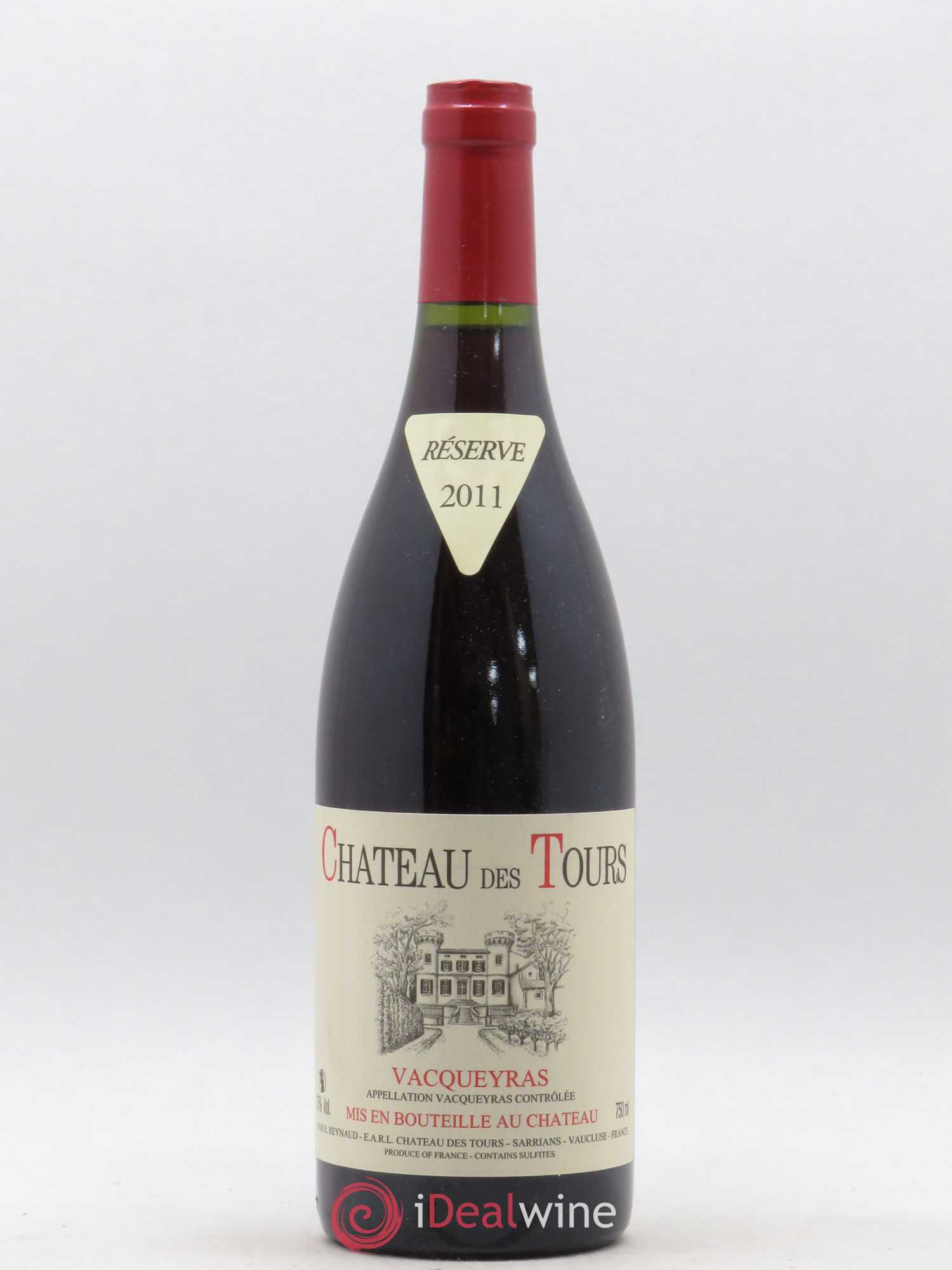 Vacqueyras Château des Tours Emmanuel Reynaud 2011 - Lot de 1 bouteille - 0