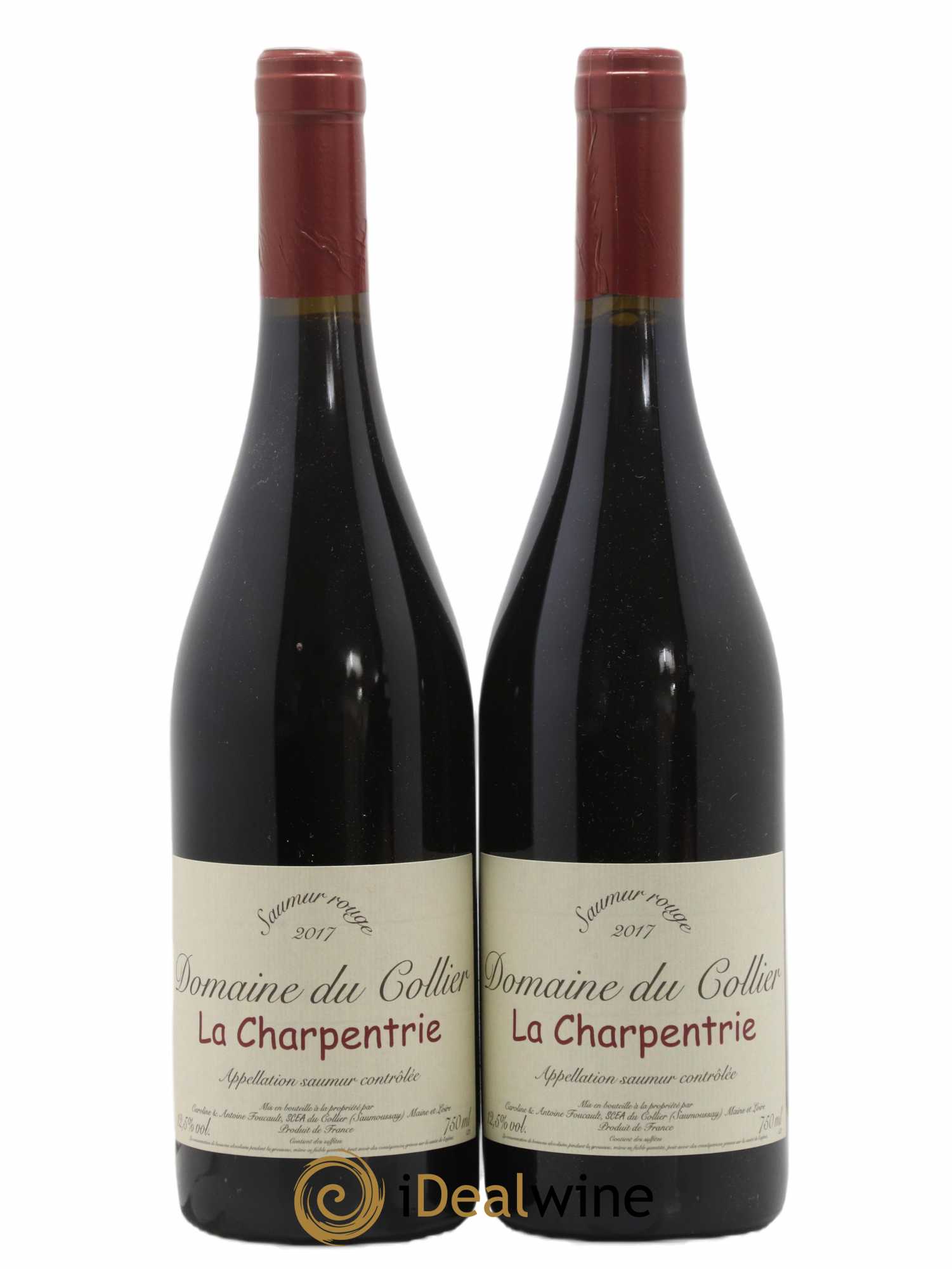 Saumur La Charpentrie Domaine du Collier 2017 - Lot de 2 bouteilles - 0