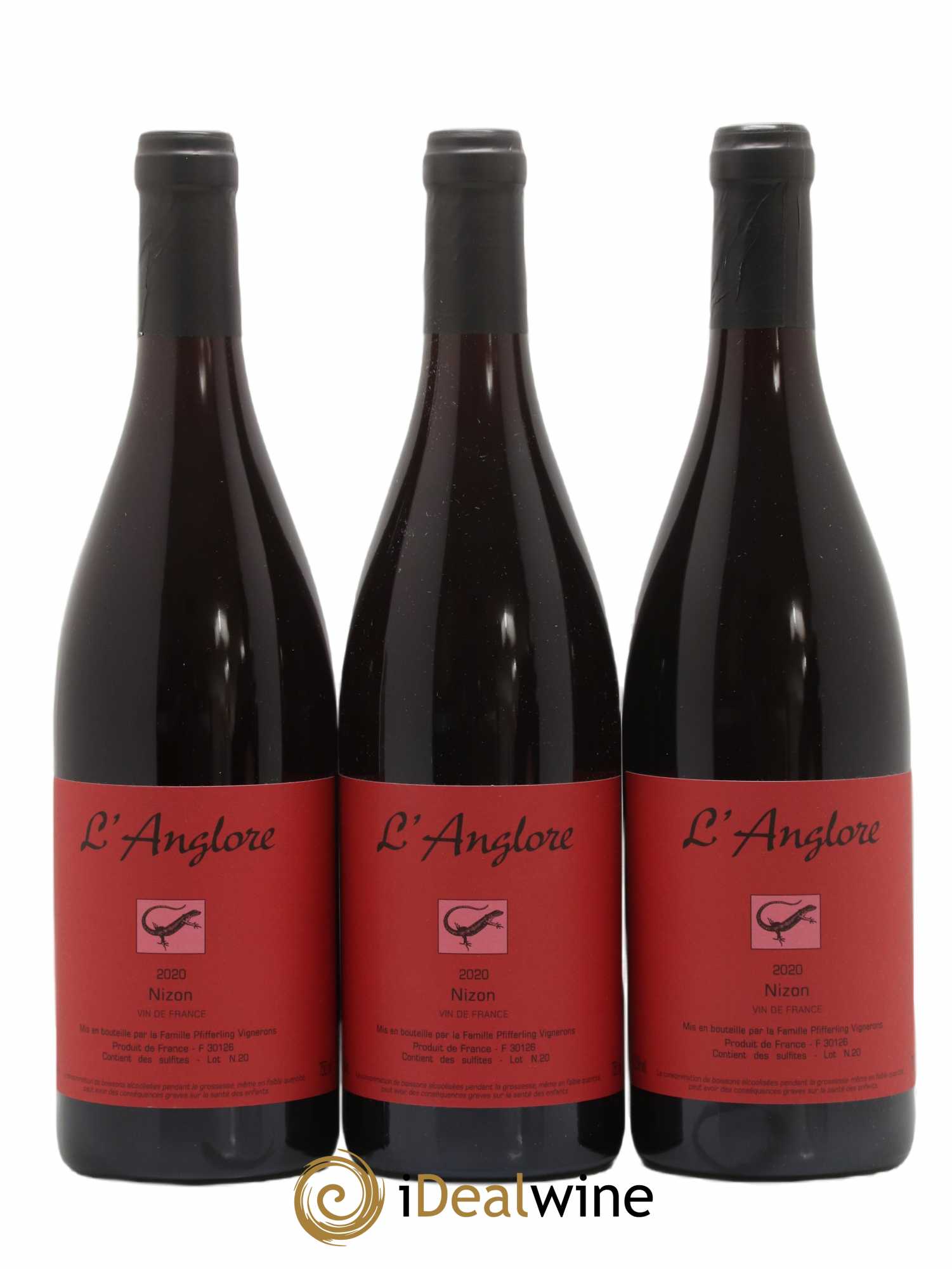 Vin de France Nizon L'Anglore 2020 - Lot de 3 bouteilles - 0