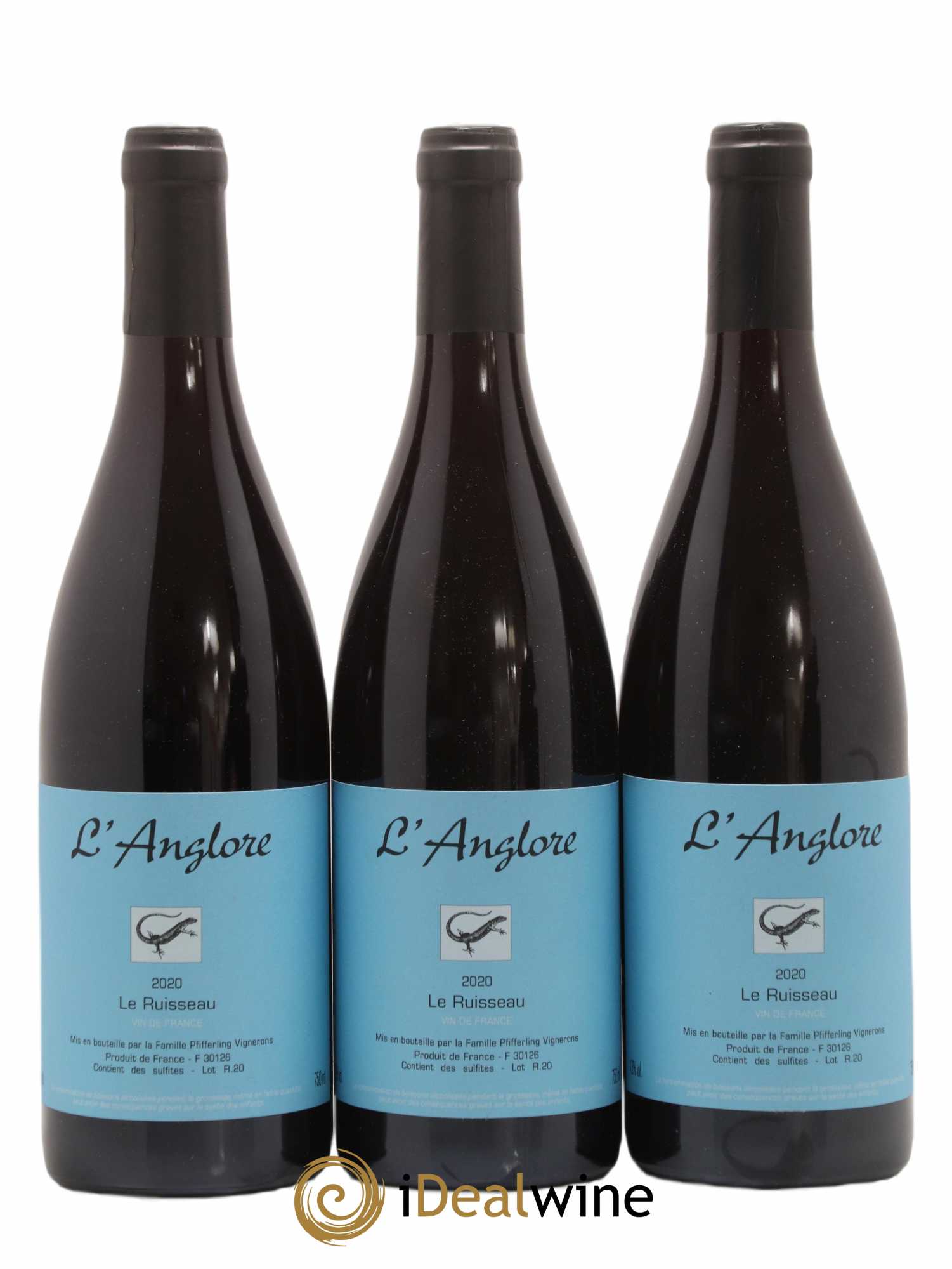 Vin de France Le Ruisseau L'Anglore 2020 - Lot de 3 bouteilles - 0