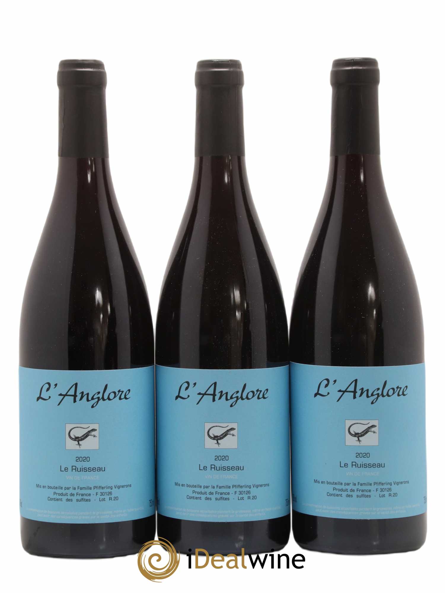 Vin de France Le Ruisseau L'Anglore 2020 - Lot de 3 bouteilles - 0