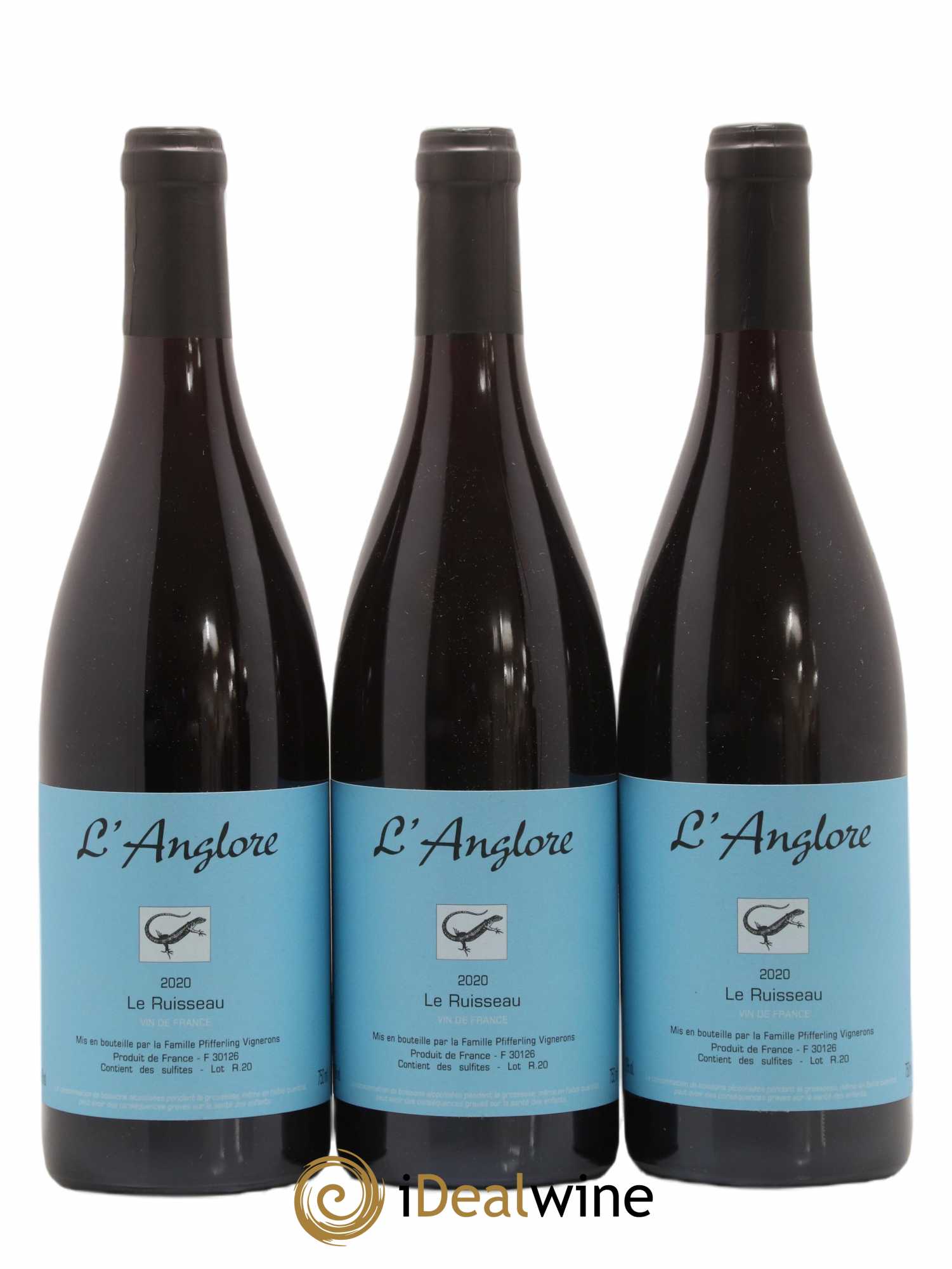 Vin de France Le Ruisseau L'Anglore 2020 - Lot de 3 bouteilles - 0