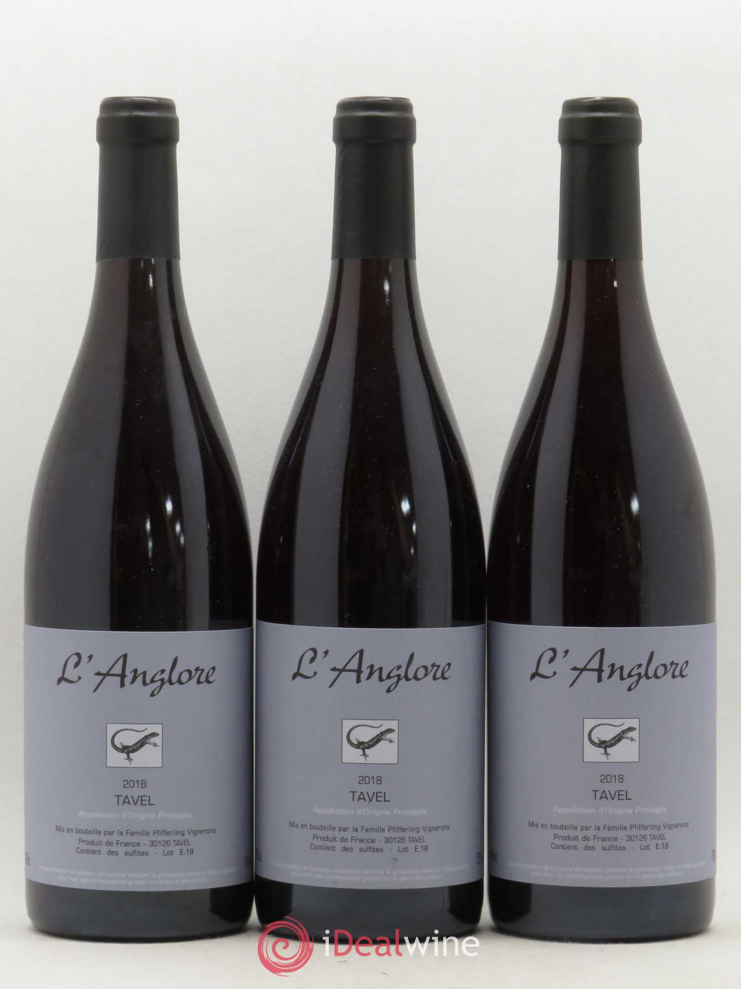 Tavel L'Anglore 2018 - Posten von 3 Flaschen - 0