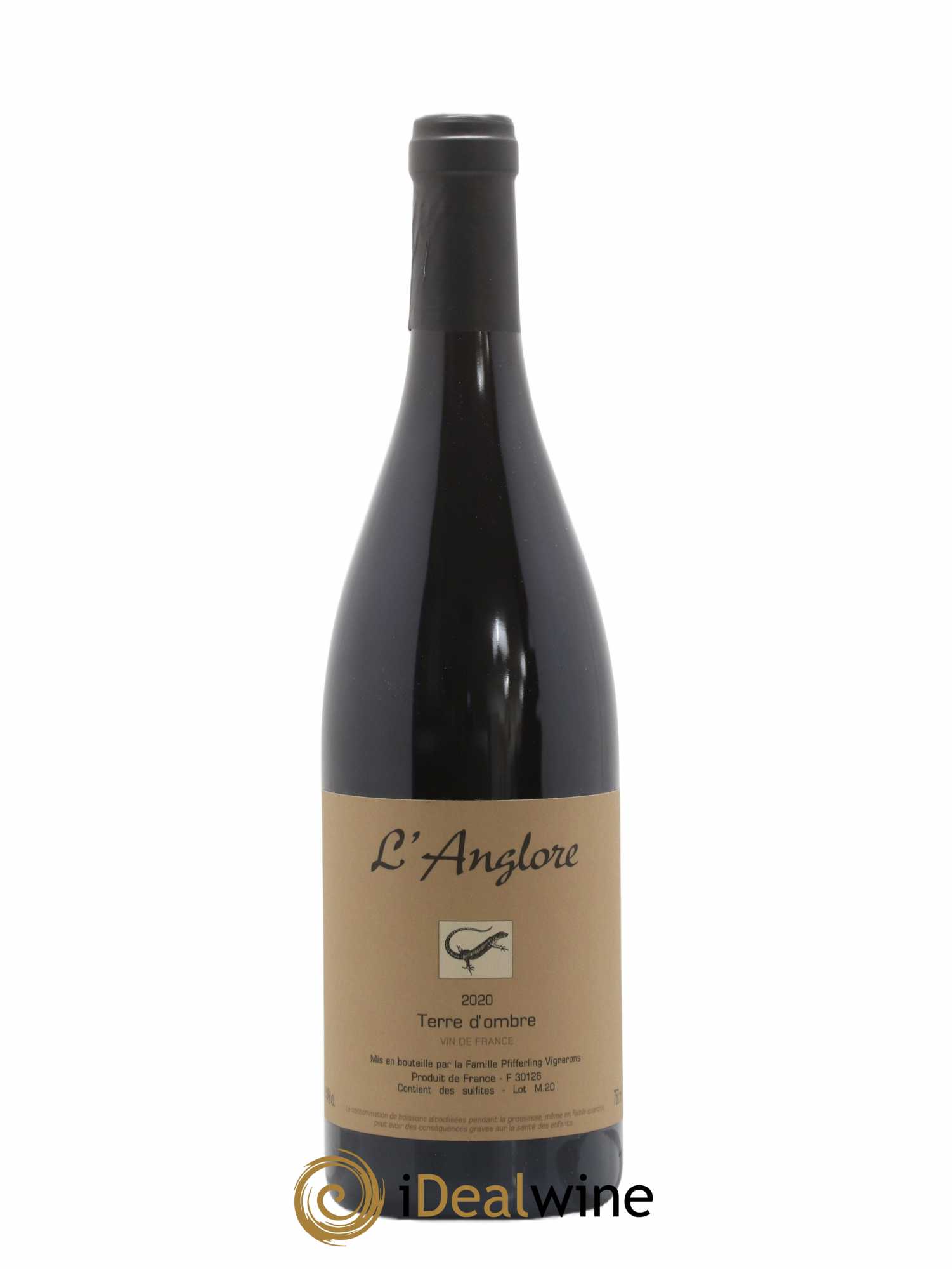 Vin de France Terre d'Ombre L'Anglore 2020 - Lot de 1 bouteille - 0