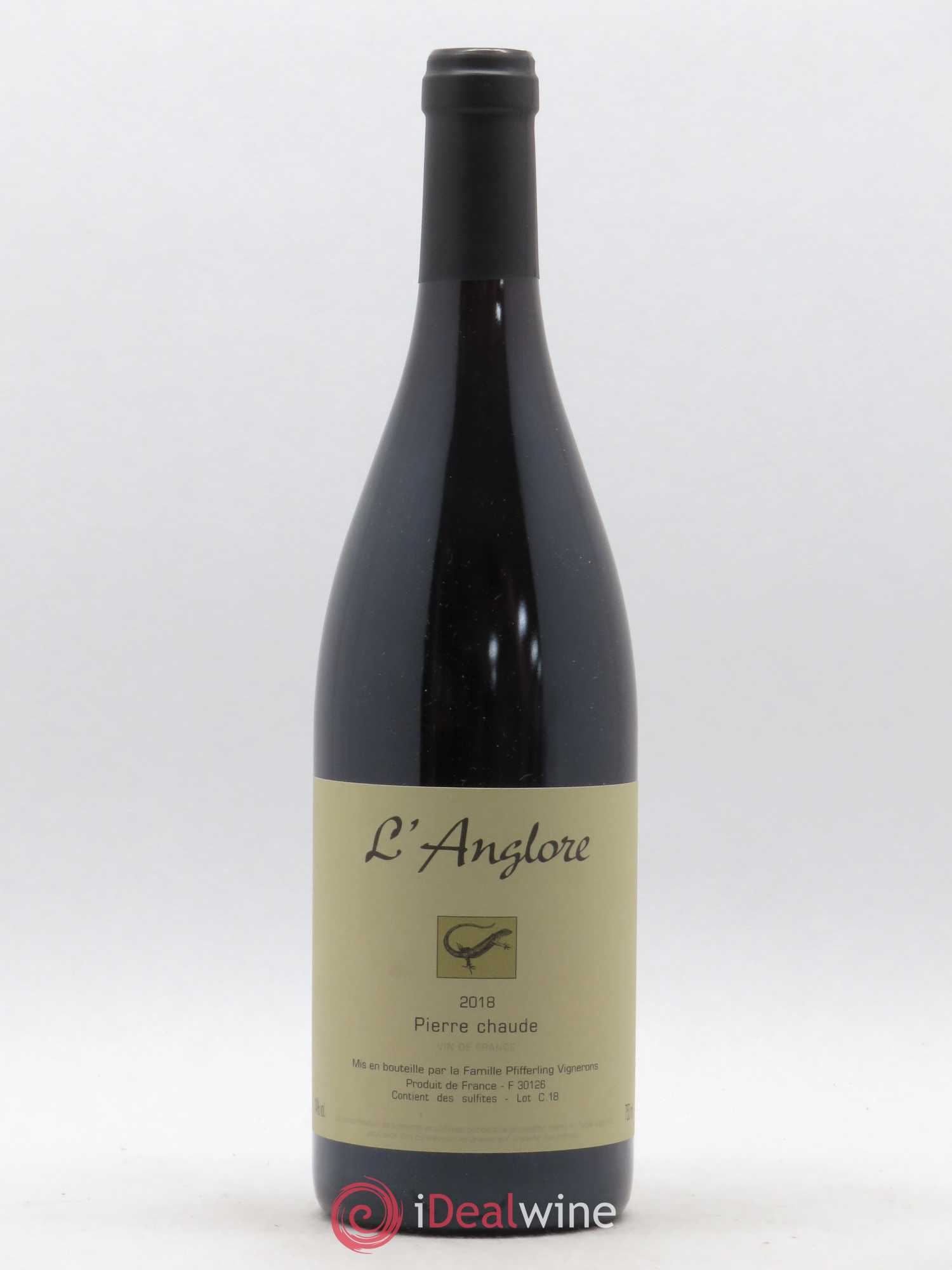 Vin de France Pierre chaude L'Anglore 2018 - Lot de 1 bouteille - 0