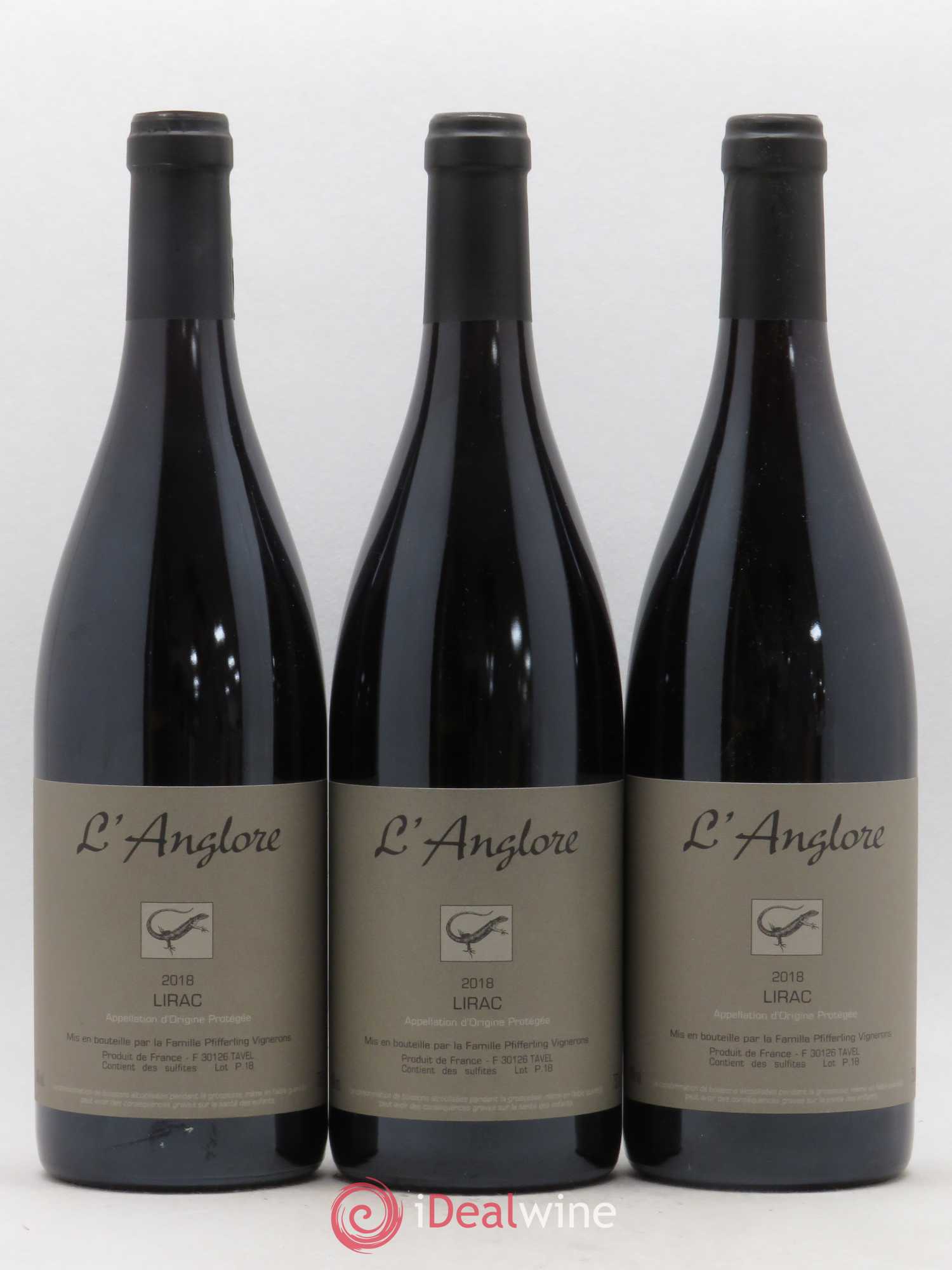 Lirac L'Anglore 2018 - Lot de 3 bouteilles - 0