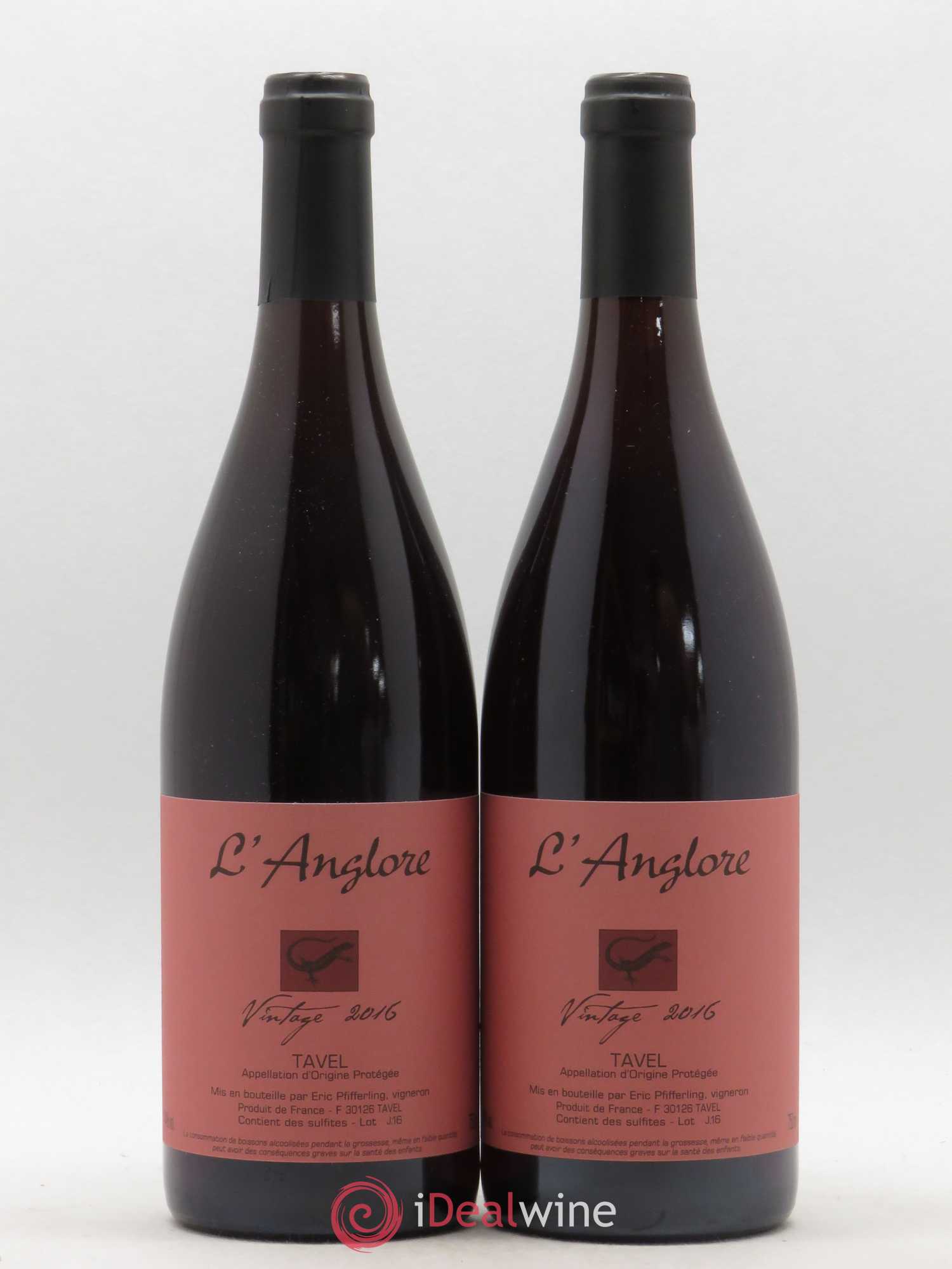 Tavel Vintage L'Anglore 2016 - Lot de 2 bouteilles - 0
