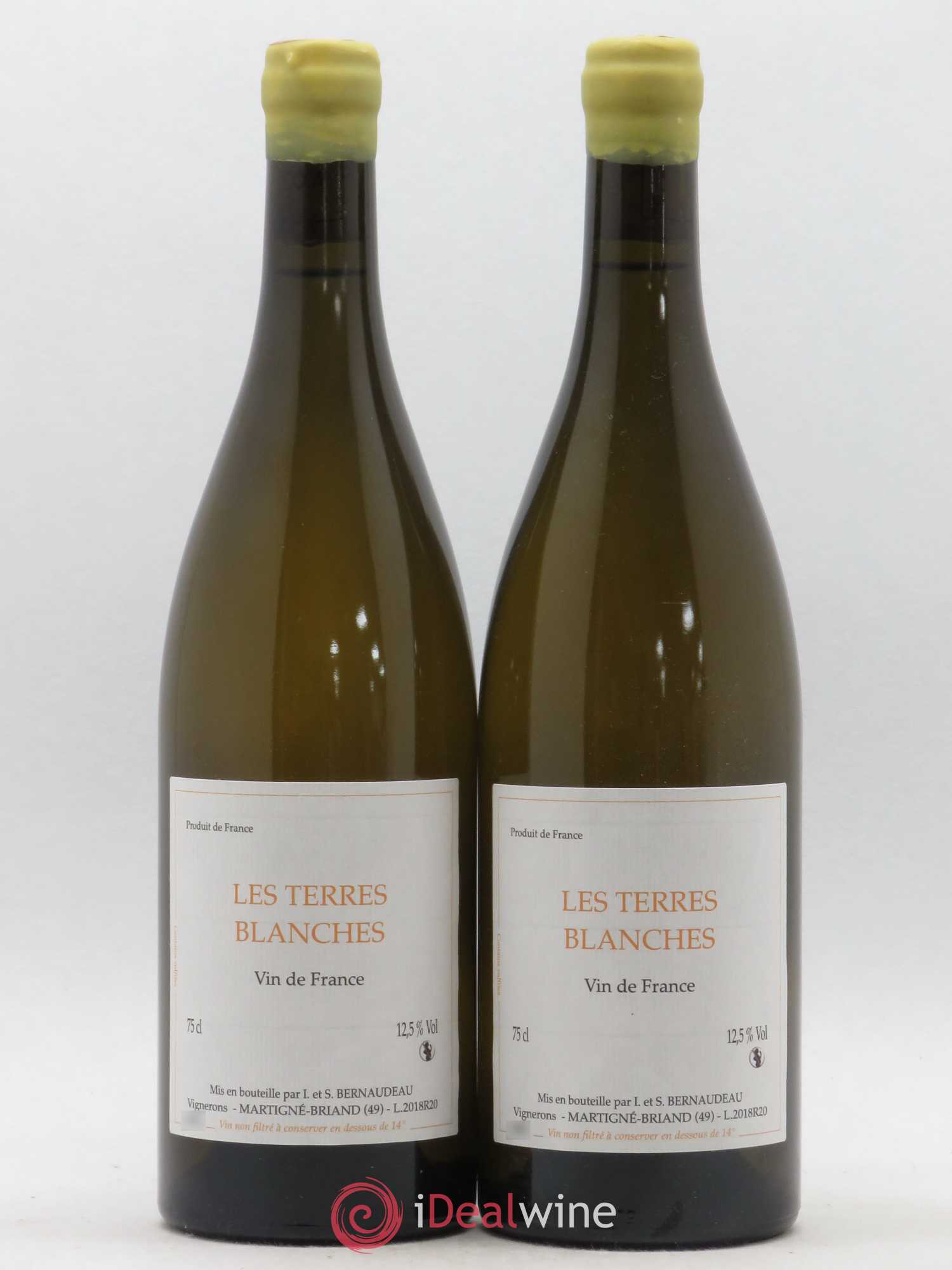 Vin de France Les Terres Blanches Stéphane Bernaudeau 2018 - Lot de 2 bouteilles - 0
