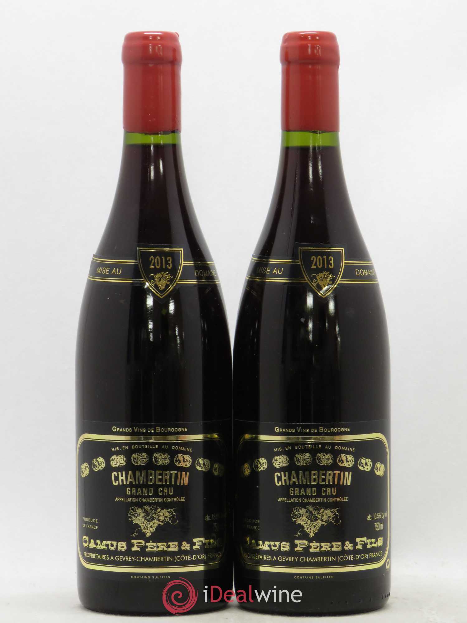 Chambertin Grand Cru Camus Père et Fils (Domaine) 2013 - Lot de 2 bouteilles - 0