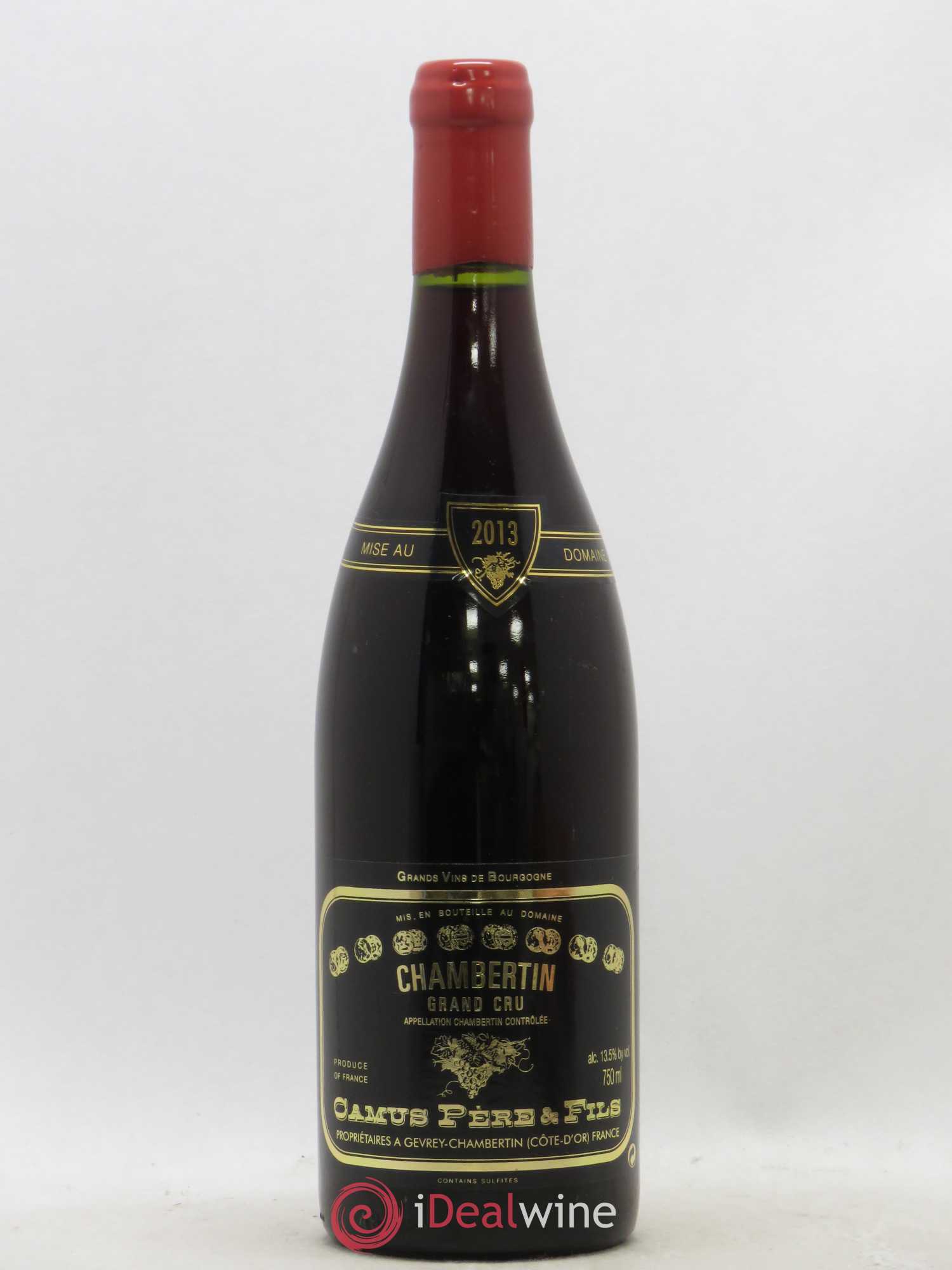 Chambertin Grand Cru Camus Père et Fils (Domaine) 2013 - Lot de 1 bouteille - 0