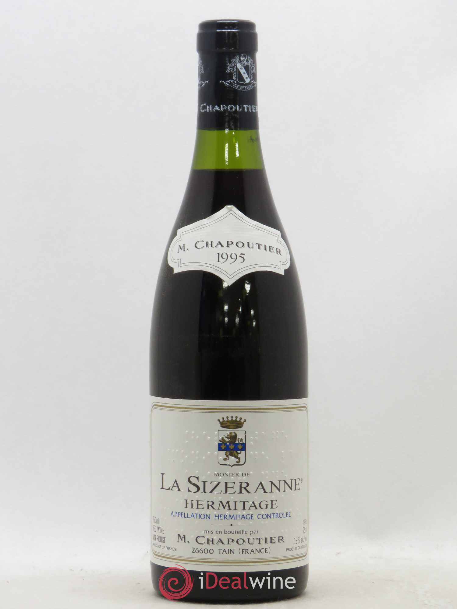 Hermitage Monier de La Sizeranne Chapoutier 1995 - Lot de 1 bouteille - 0
