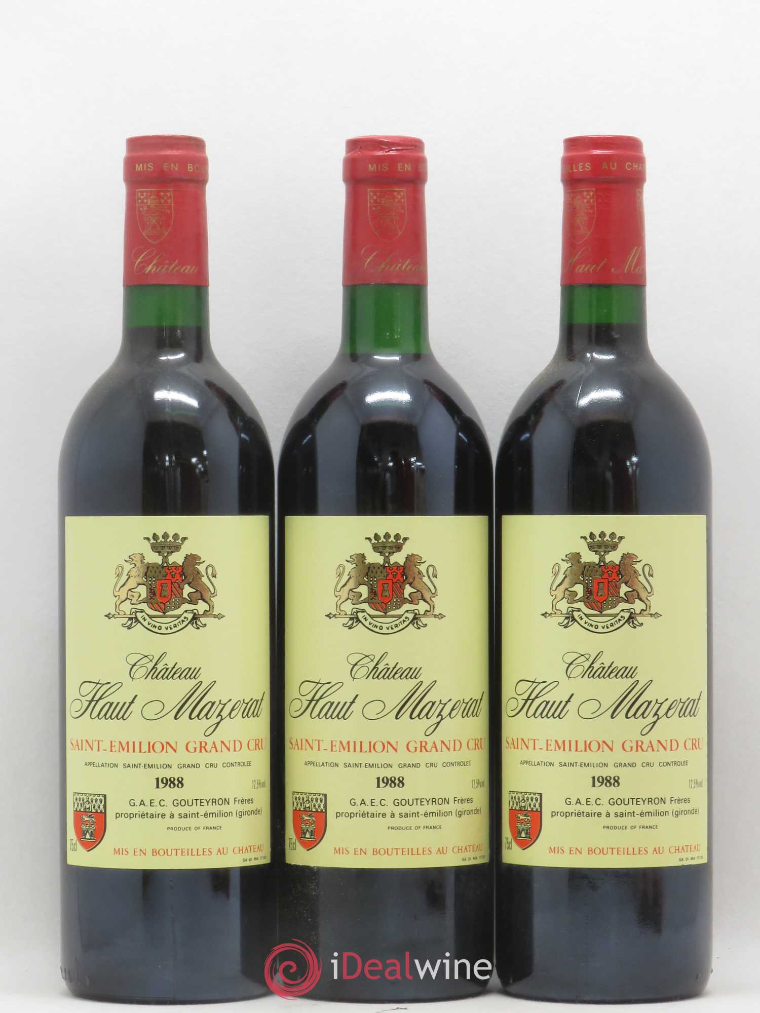 Château Haut Mazerat 1988 - Lot de 12 bouteilles - 3