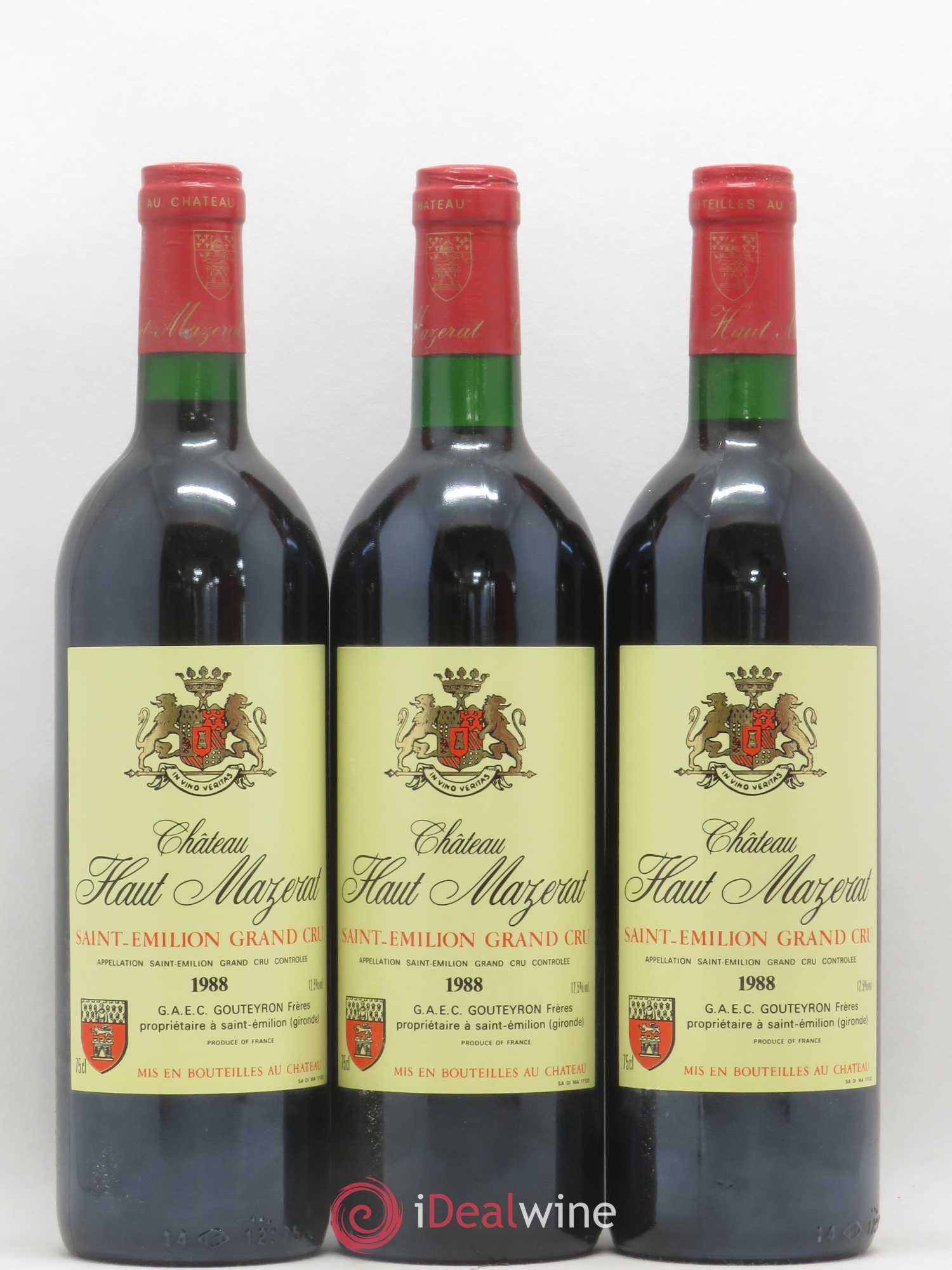 Château Haut Mazerat 1988 - Lot de 12 bouteilles - 4