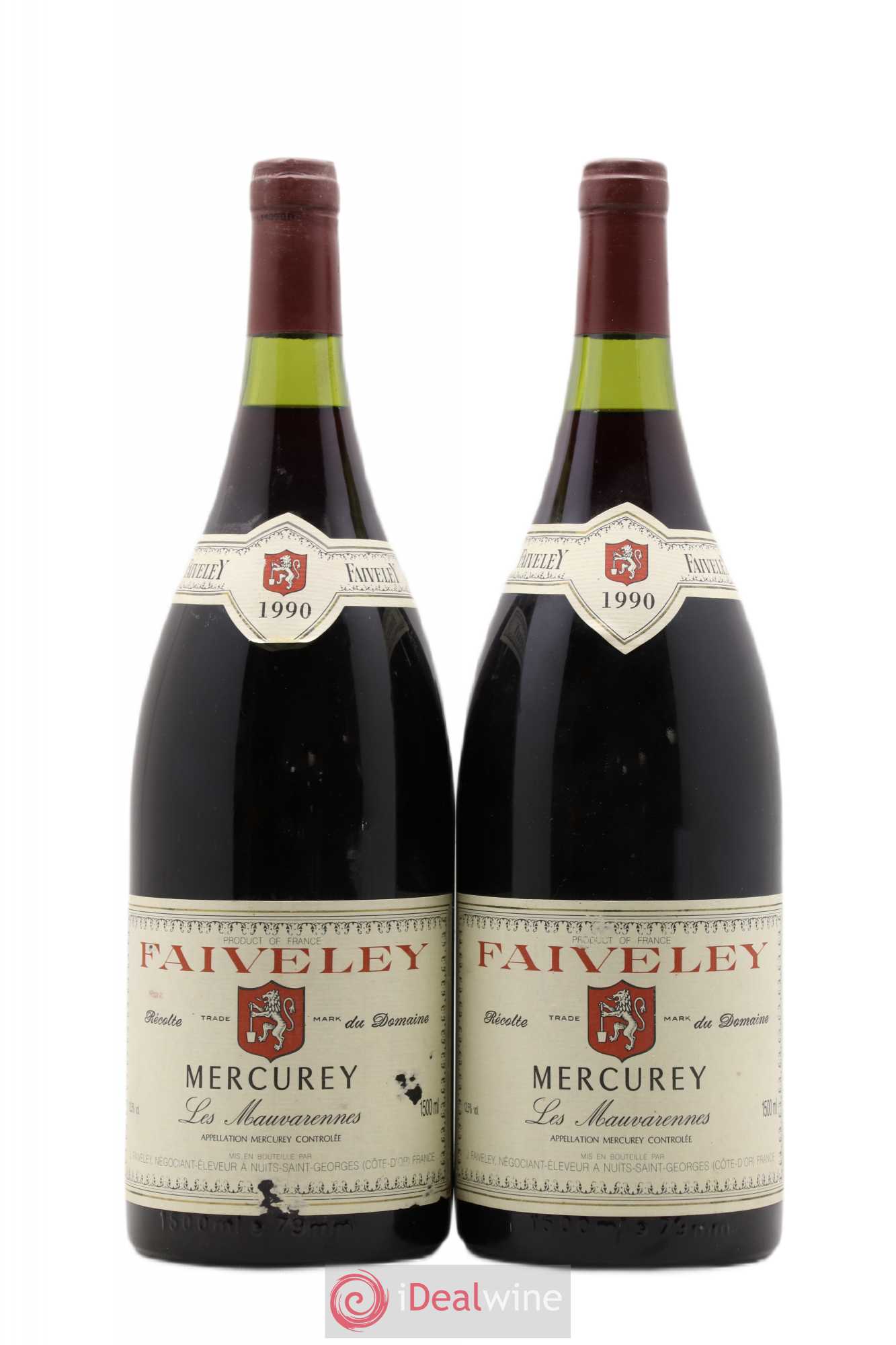 Mercurey Les Mauvarennes Faiveley 1990 - Posten von 2 Magnum - 0
