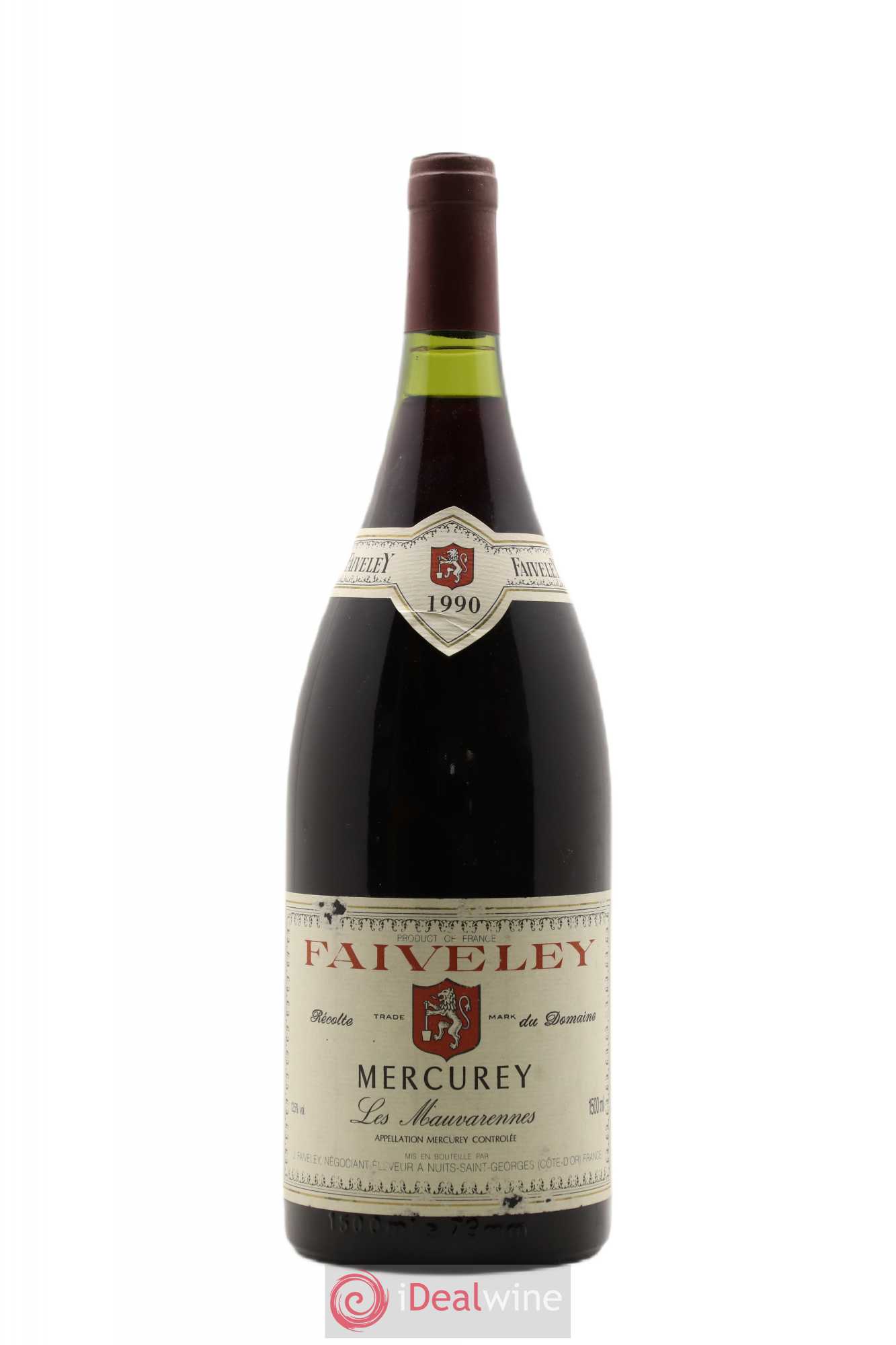 Mercurey Les Mauvarennes Faiveley 1990 - Posten von 1 Magnum - 0