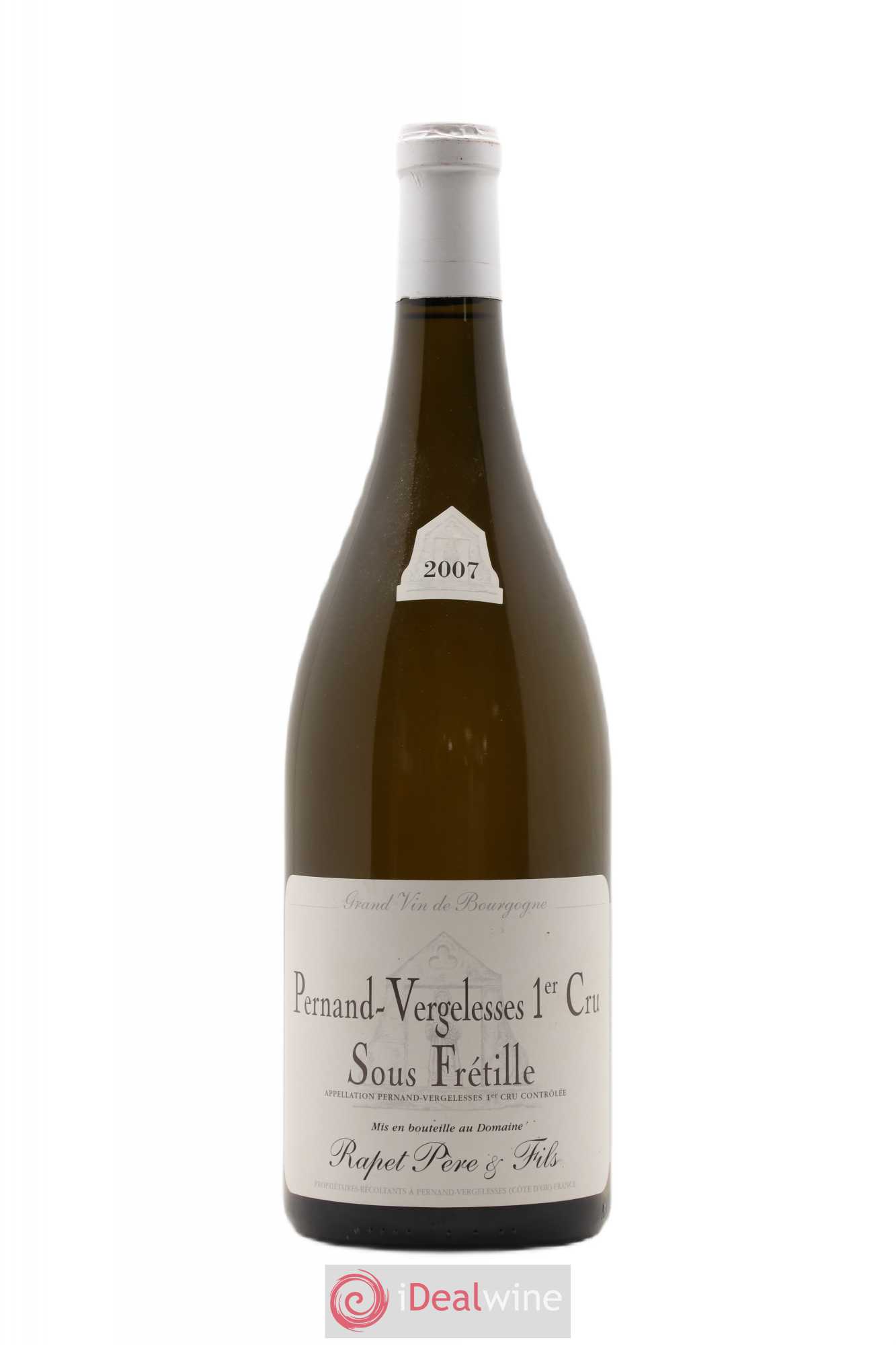 Pernand-Vergelesses 1er Cru Sous Frétille Domaine Rapet 2007 - Posten von 1 Magnum - 0