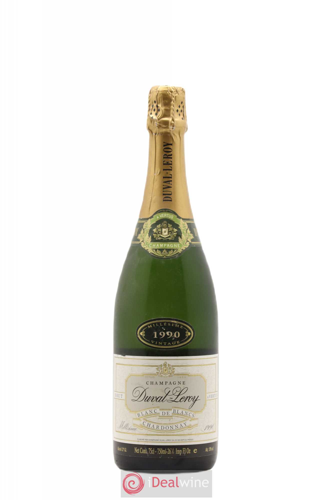 Brut Millésimé Duval-Leroy Blanc de blancs 1990 - Lot de 1 bouteille - 0