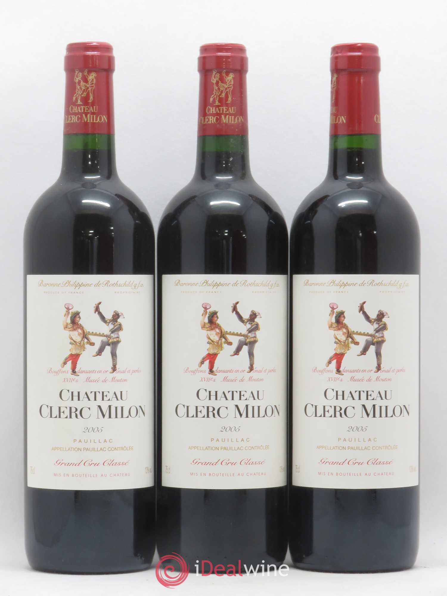 Château Clerc Milon 5ème Grand Cru Classé 2005 - Lot de 6 bouteilles - 2