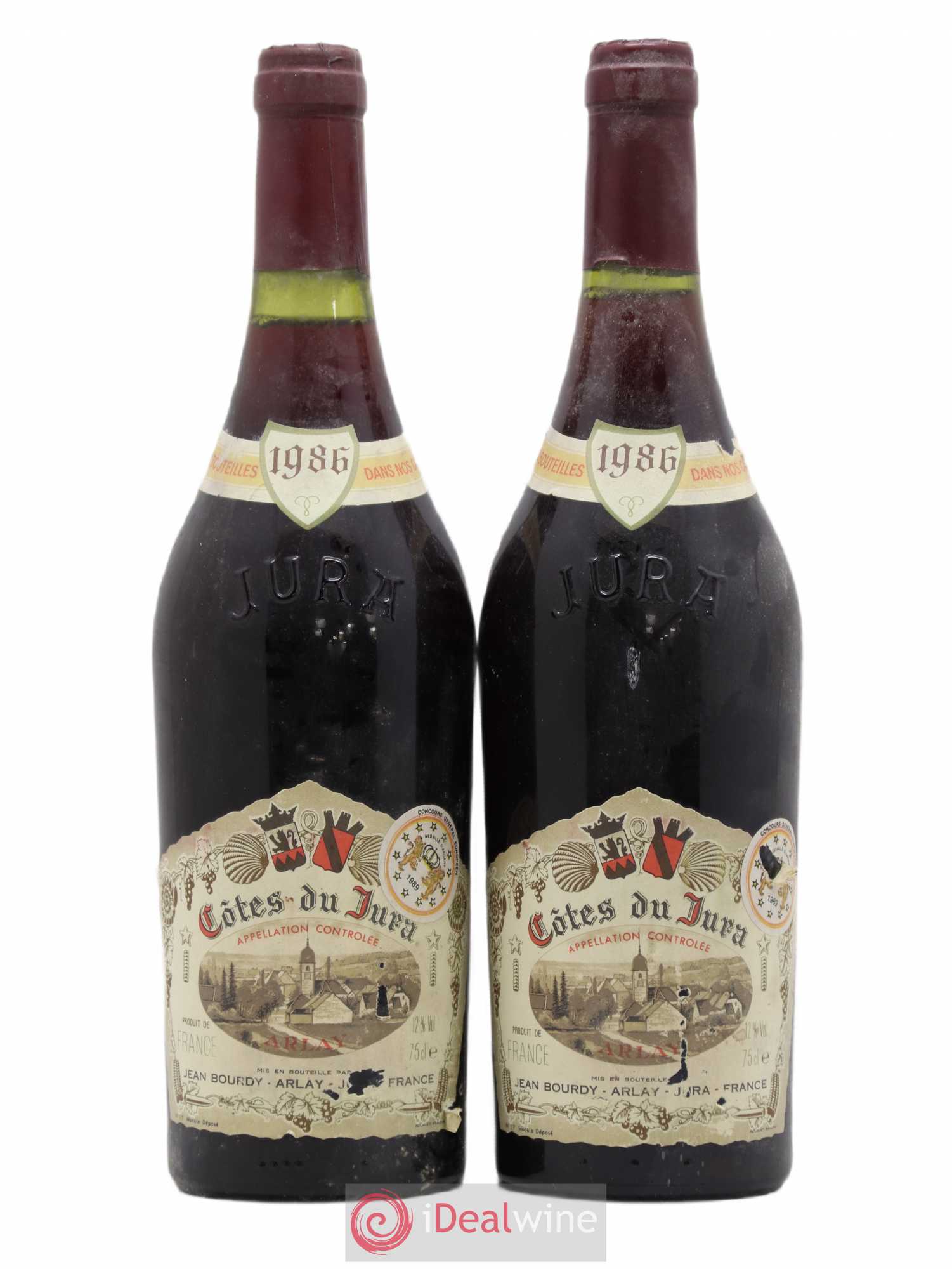 Côtes du Jura Jean Bourdy 1986 - Lot de 2 bouteilles - 0