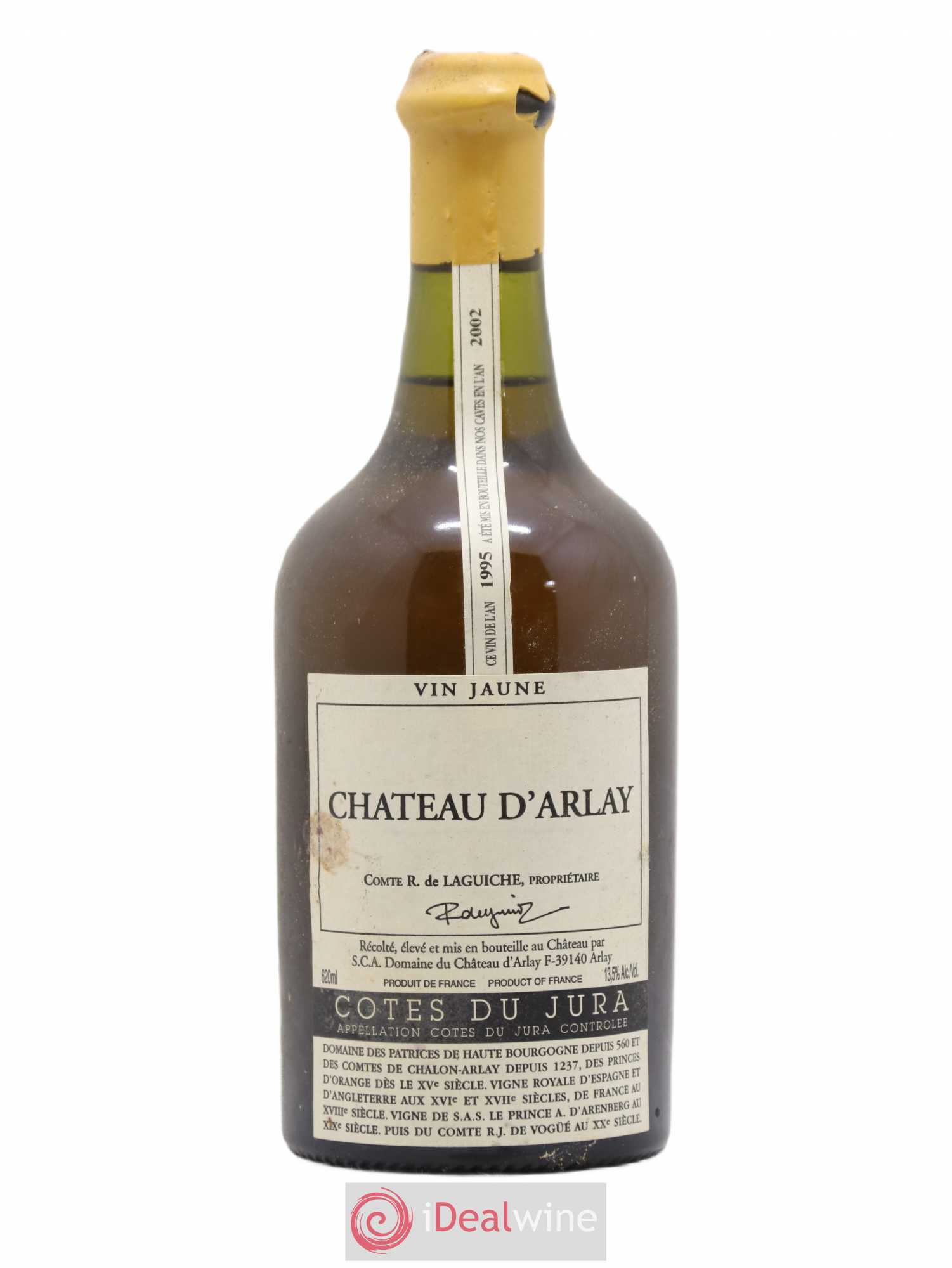 Côtes du Jura Vin jaune Château d'Arlay 1995 - Lot de 1 bouteille - 0