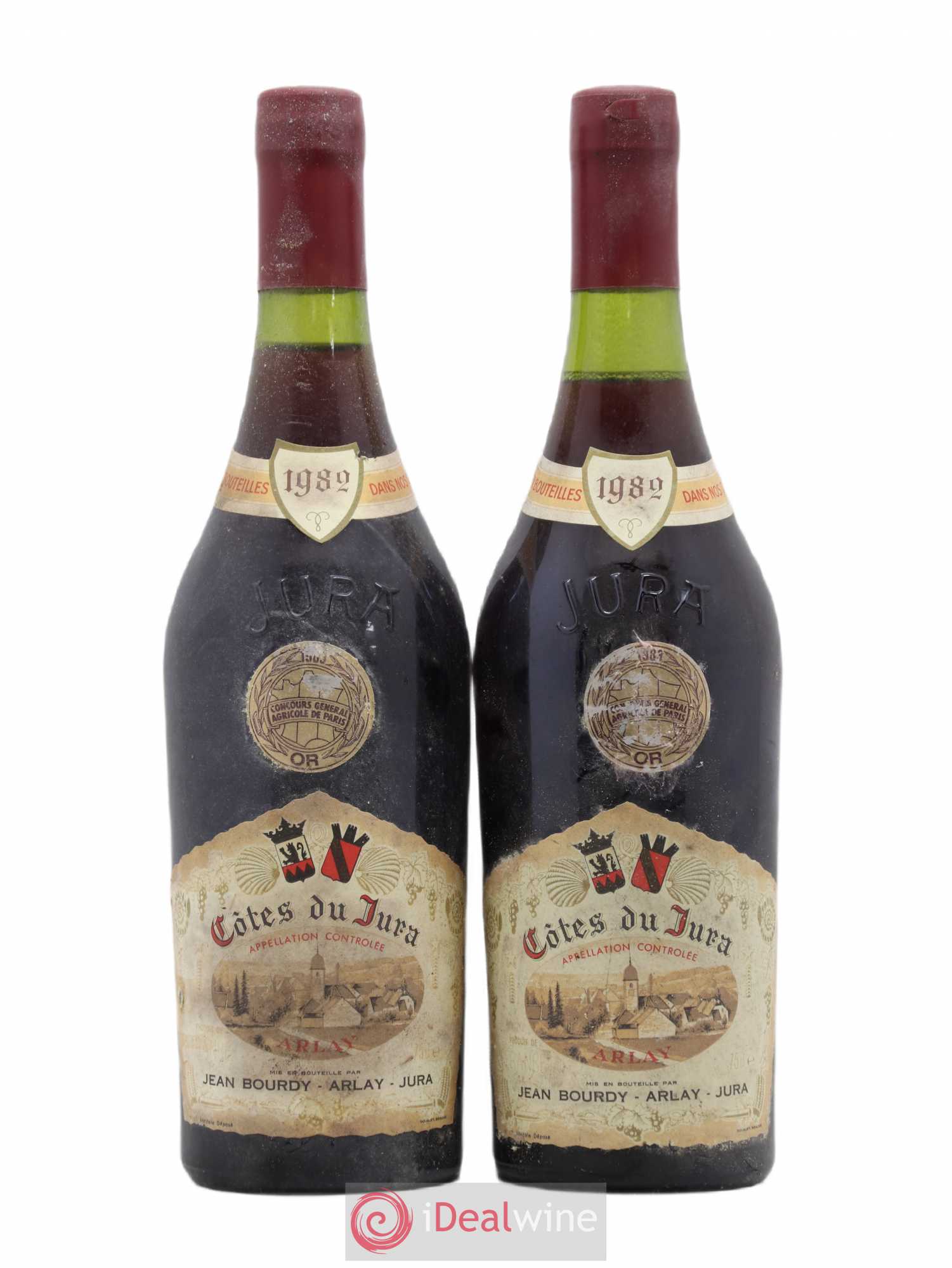 Côtes du Jura Jean Bourdy 1982 - Posten von 2 Flaschen - 0