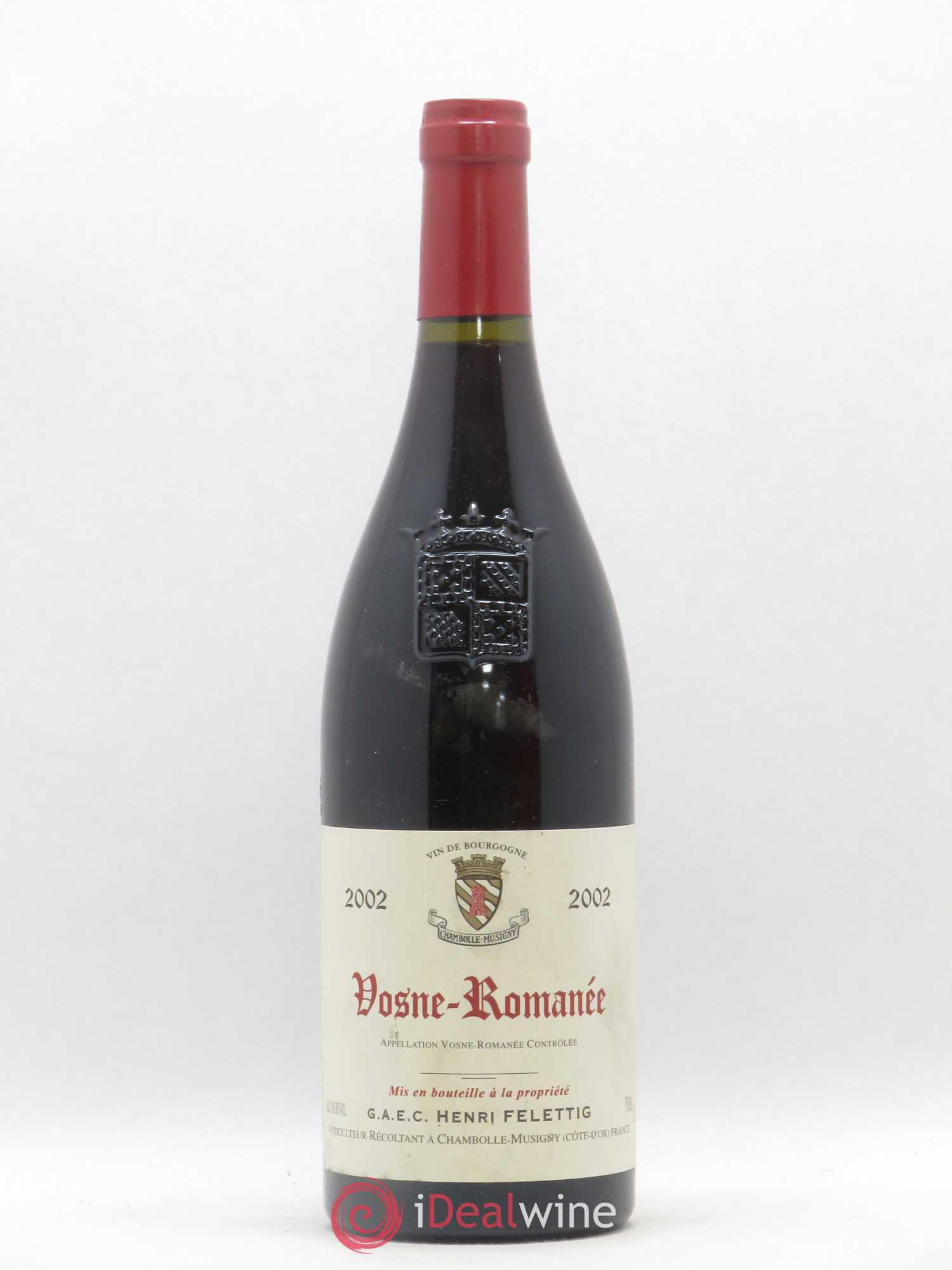 Vosne-Romanée Felettig (Domaine) 2002 - Lot de 1 bouteille - 0