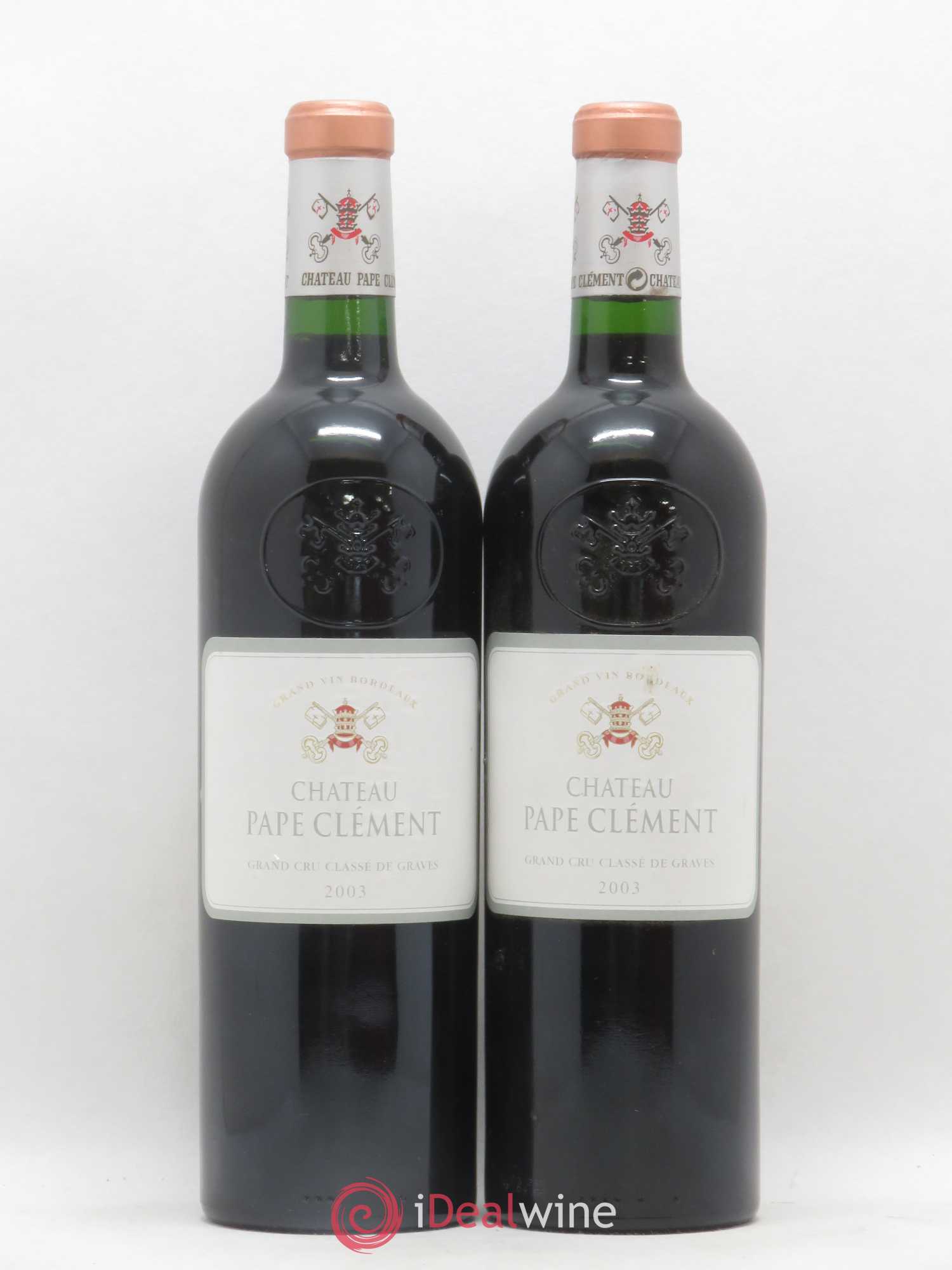 Château Pape Clément Cru Classé de Graves 2003 - Lot de 2 bouteilles - 0