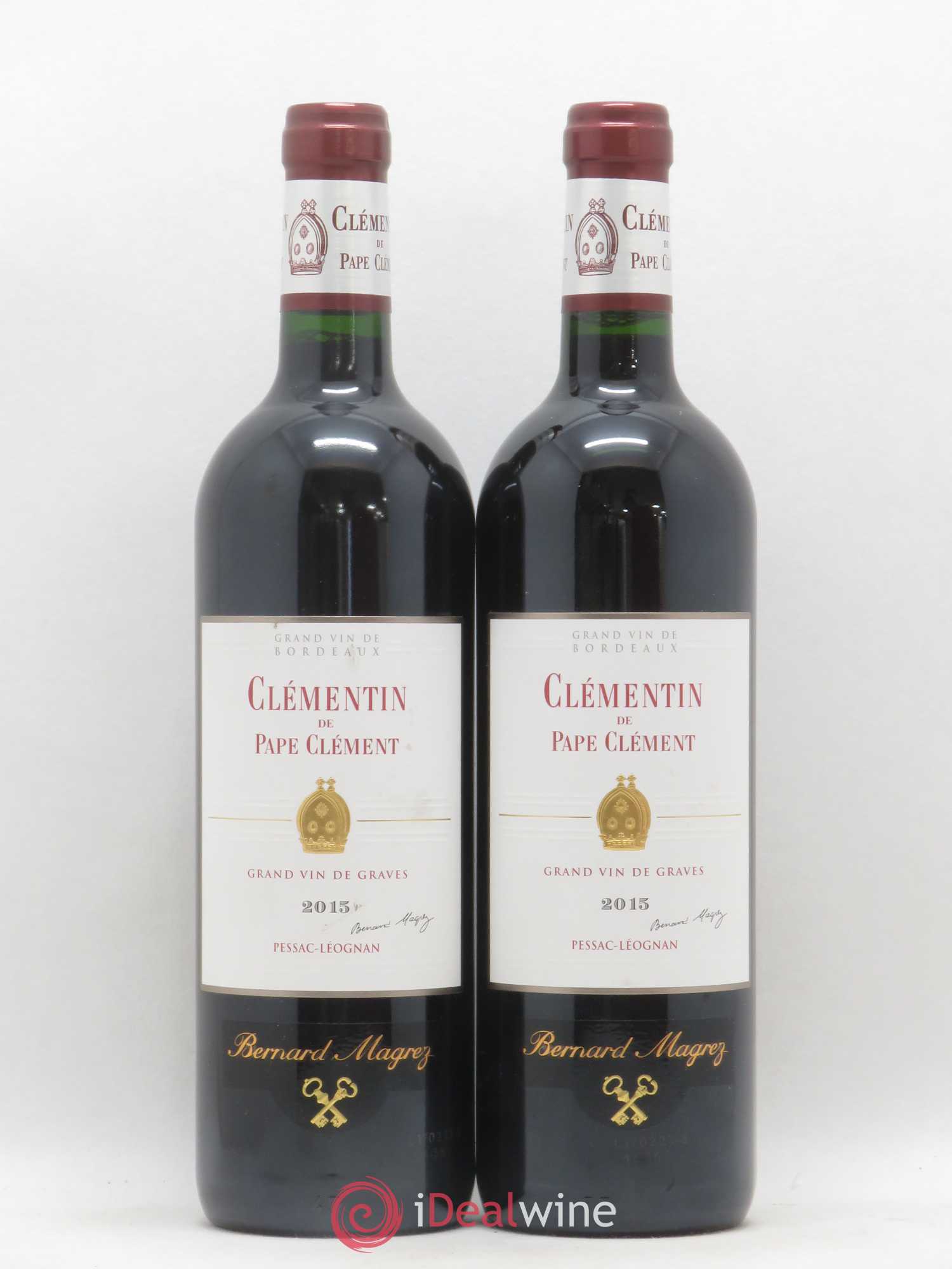 Le Clémentin de Pape Clément Second Vin 2015 - Lot de 2 bouteilles - 0