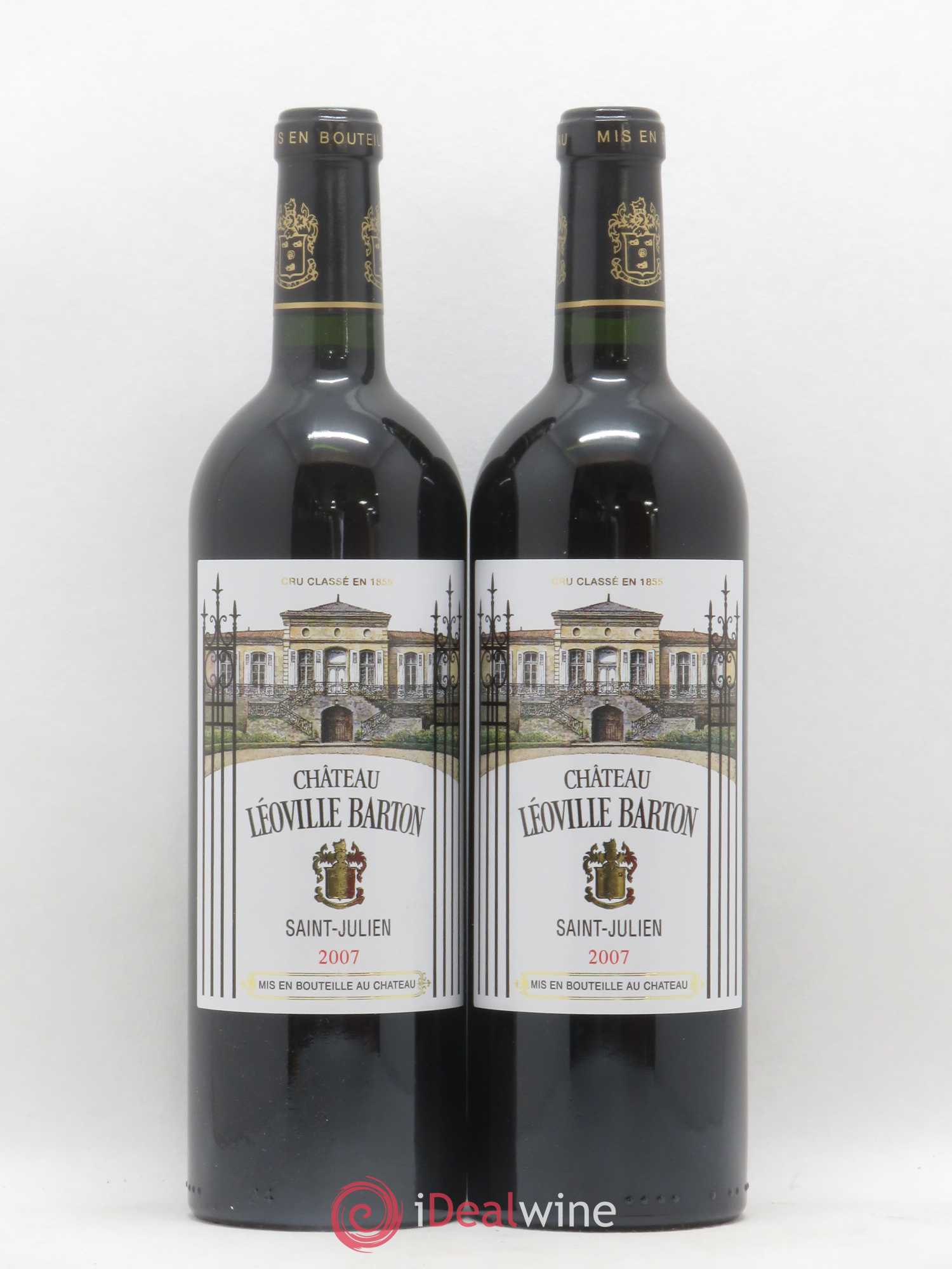 Château Léoville Barton 2ème Grand Cru Classé 2007 - Lot de 2 bouteilles - 0