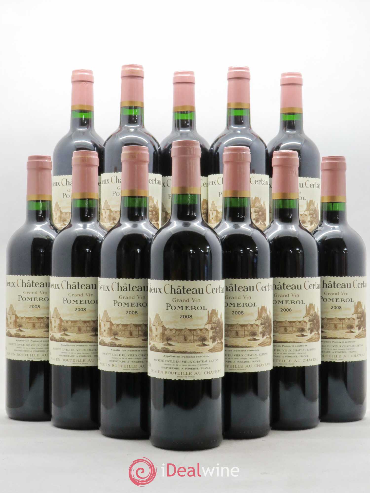 Vieux Château Certan 2008 - Lot de 12 bouteilles - 0